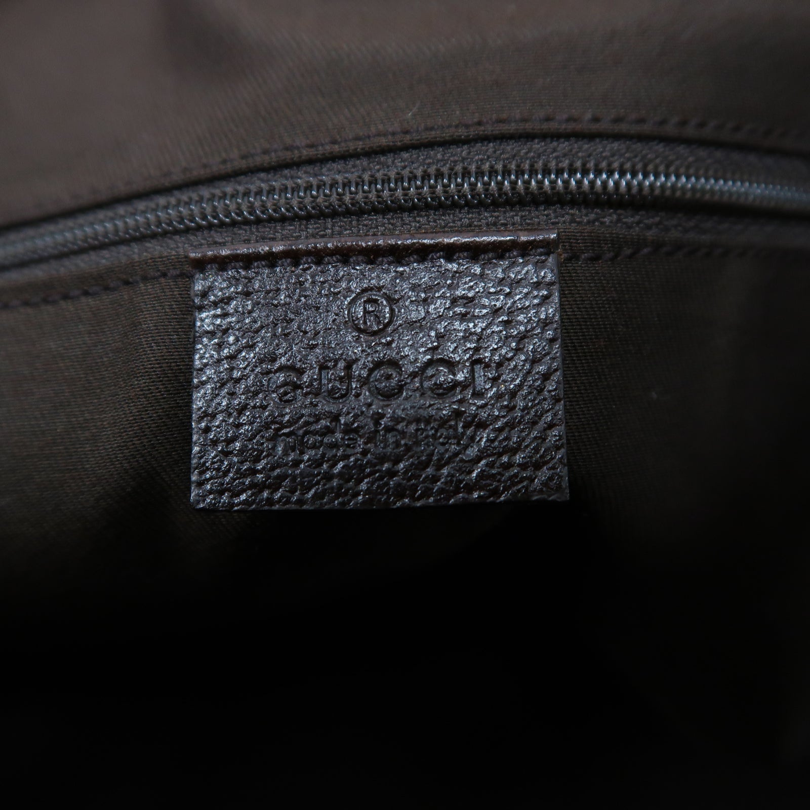 GUCCI 帆布Shoulder Bag金扣肩背袋啡色