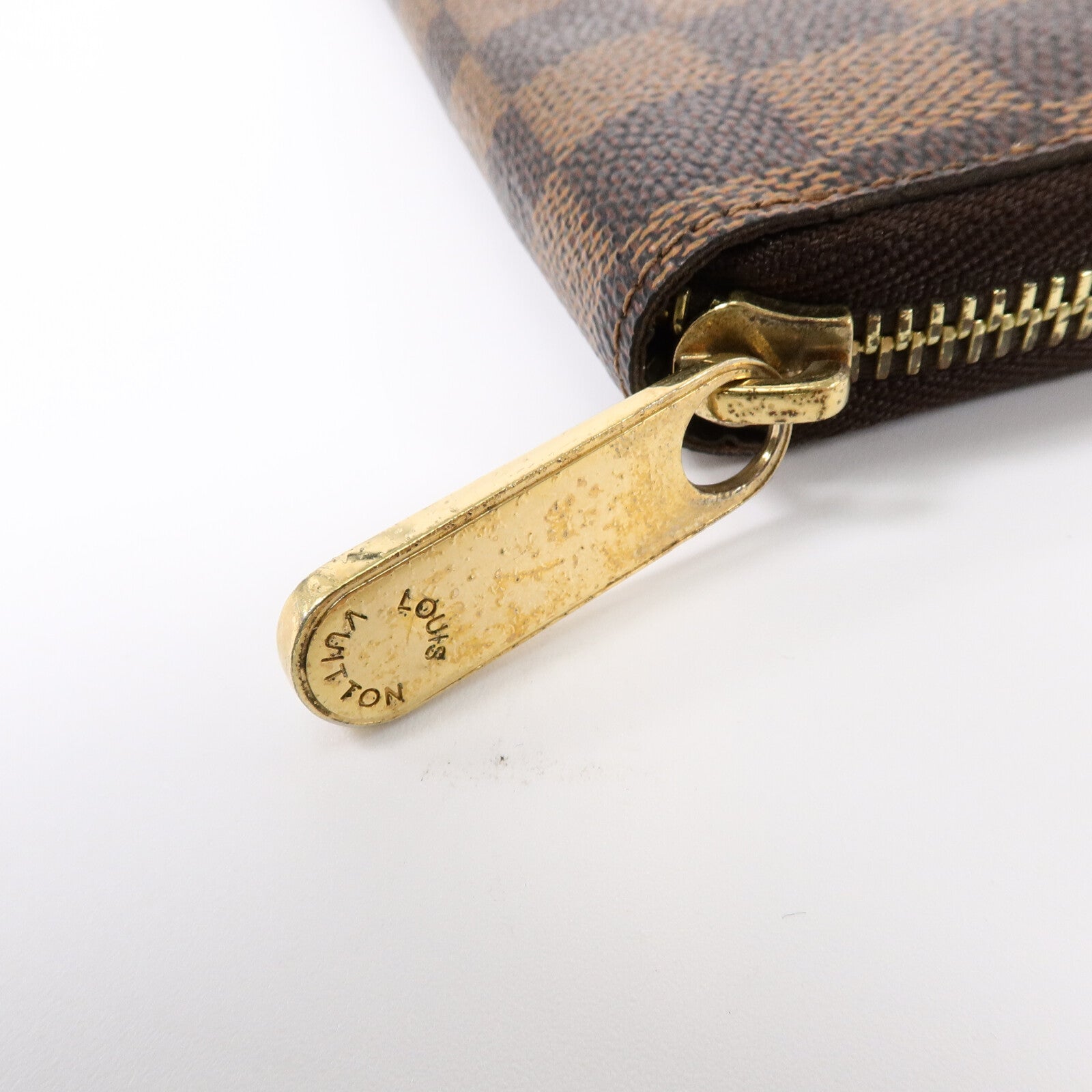 LOUIS VUITTON Damier Zippy Organizer金扣長錢包