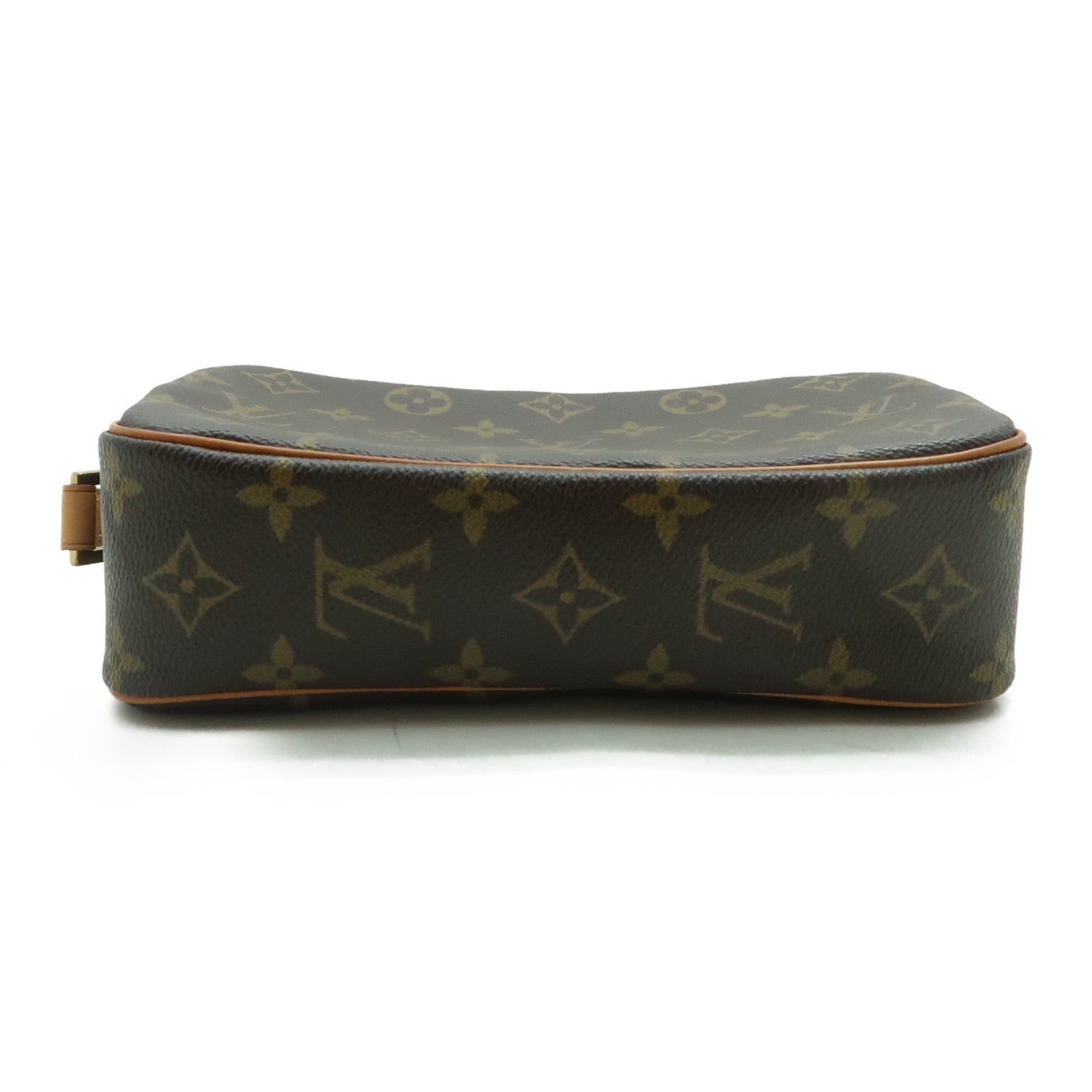 LOUIS VUITTON Monogram Pochette Cite金扣肩背袋啡色