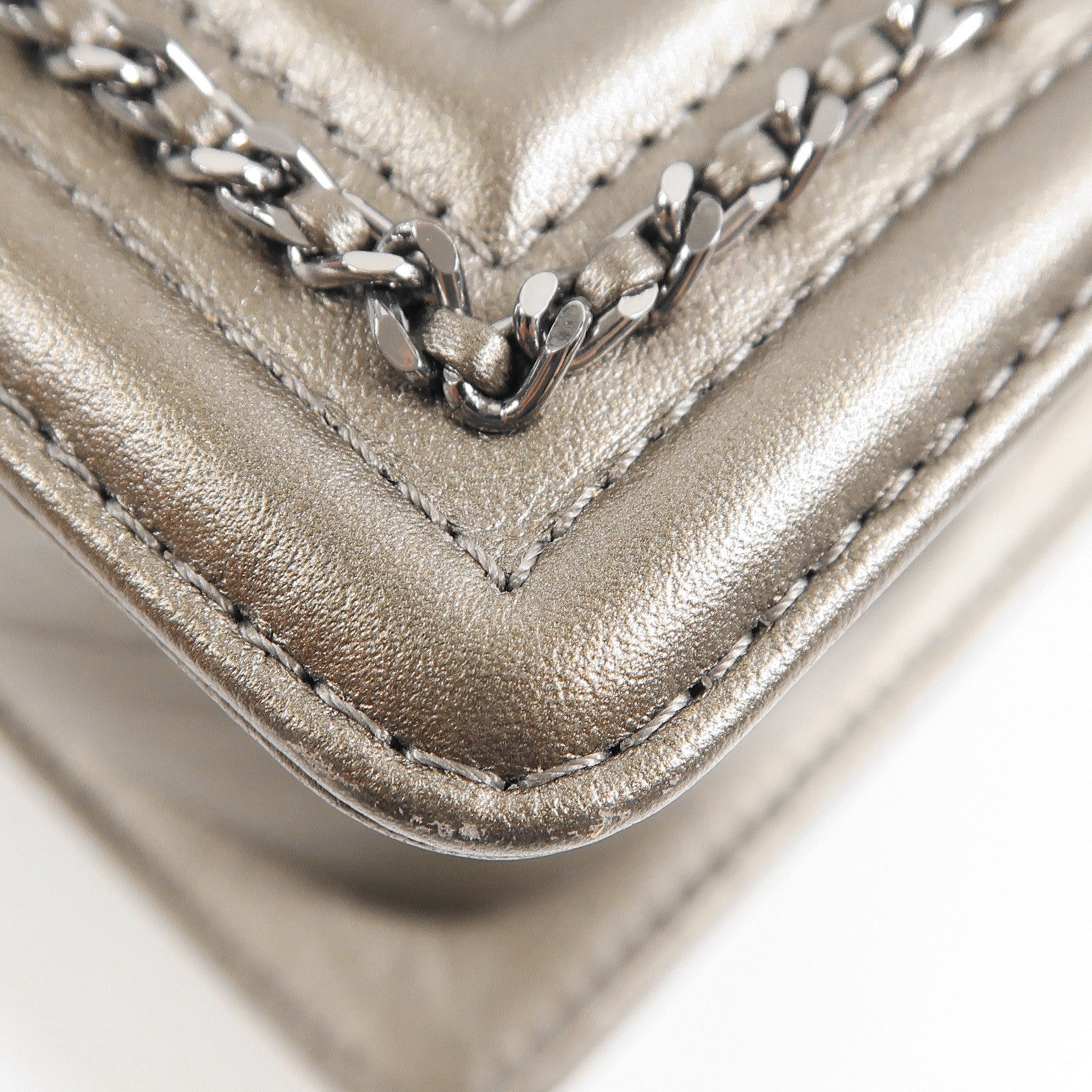 CHANEL CC SHW Boy Chanel Shoulder Bag 26733302 Calfskin Leather Grey