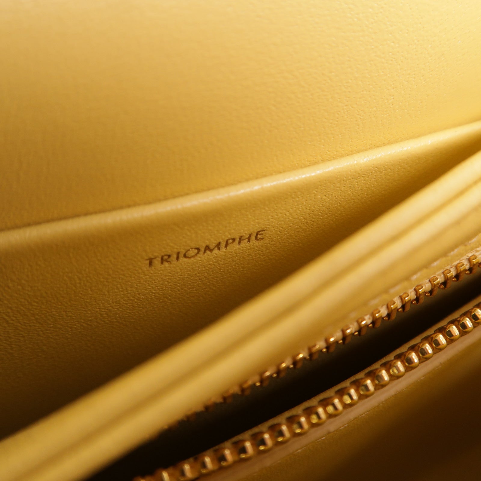 CELINE 牛皮皮革Besace Clea鏈帶肩背袋
