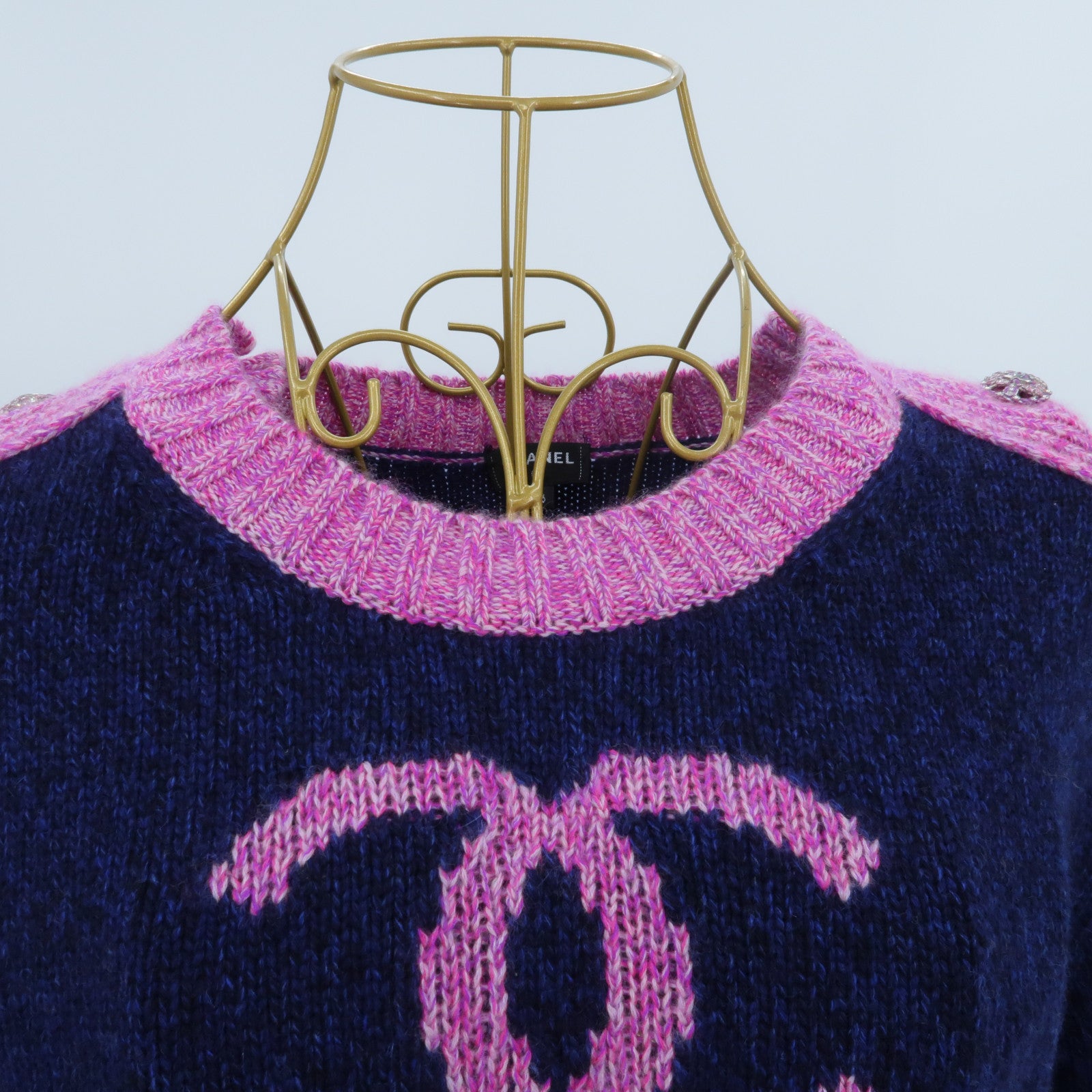 CHANEL Cashmere Cashmere Knit Top針織