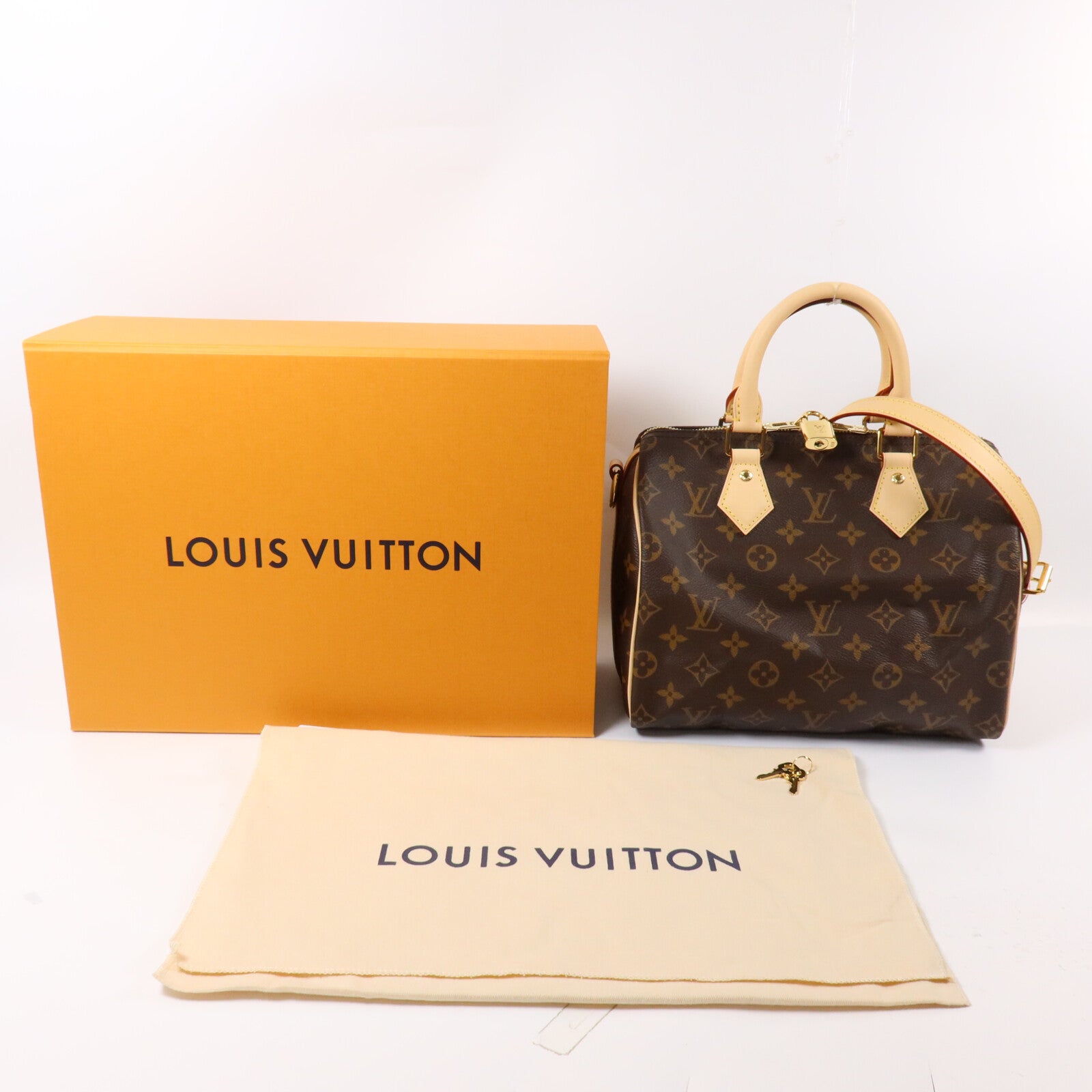 LOUIS VUITTON Monogram Speedy Bandouliere 25手挽肩背兩用袋