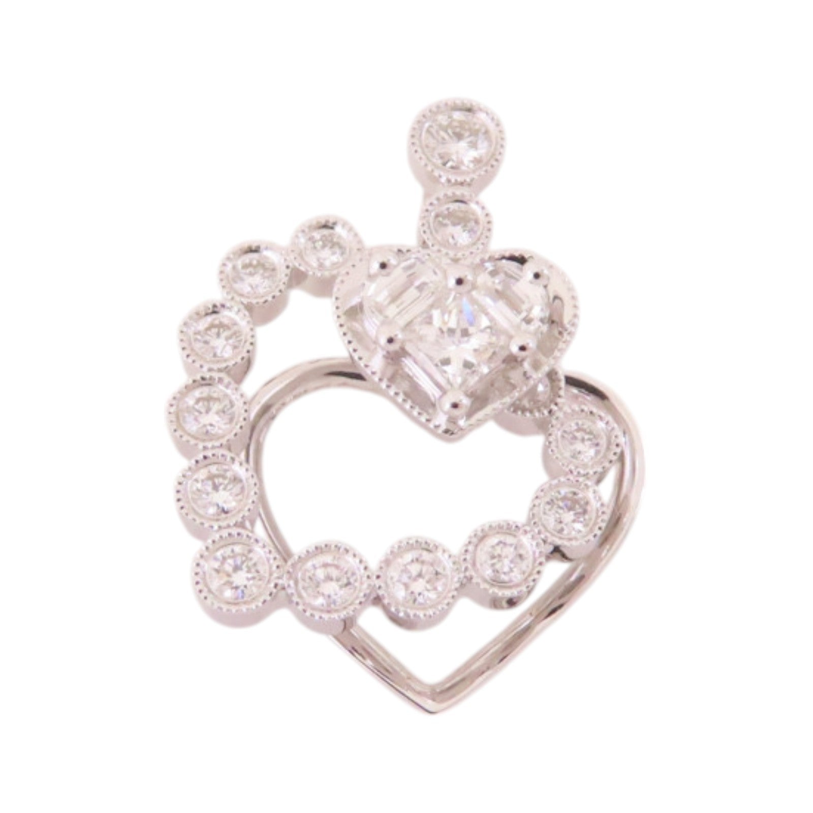 JEWELRY 【激減優惠】18K白金/鑽石Diamond Pendant Top吊墜