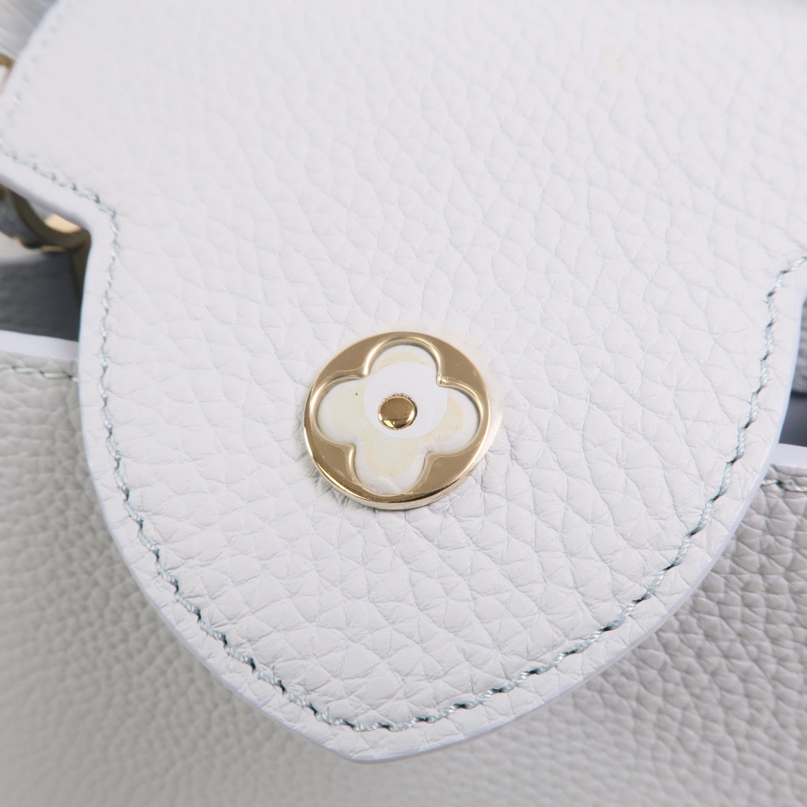 LOUIS VUITTON 牛皮皮革Capucines BB金扣手挽肩背兩用袋