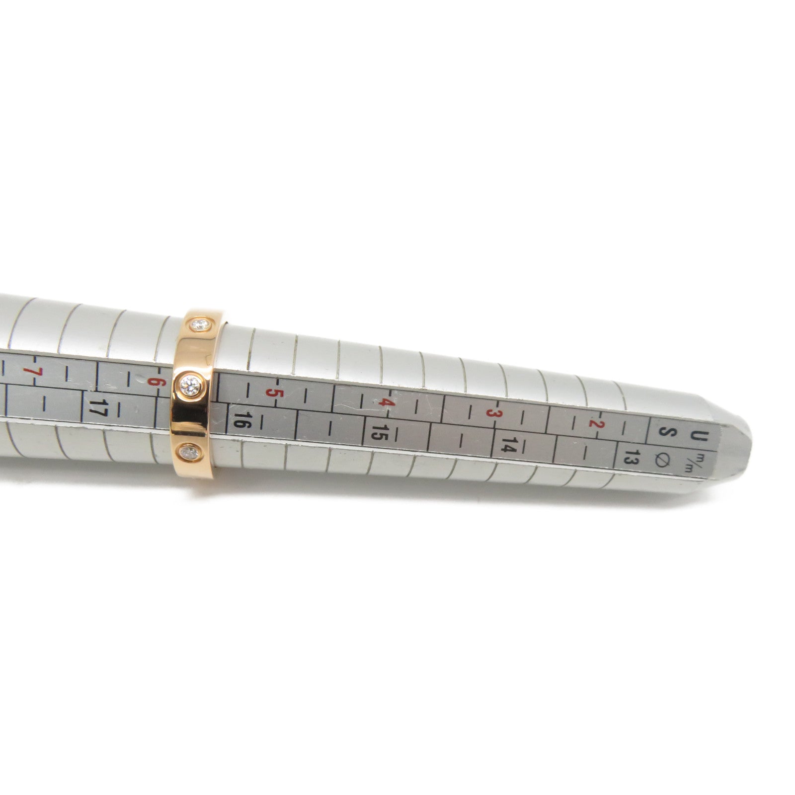 CARTIER 【激減優惠】18K玫瑰金Love Wedding Ring鑽石戒指Cartier#51/US#5.75