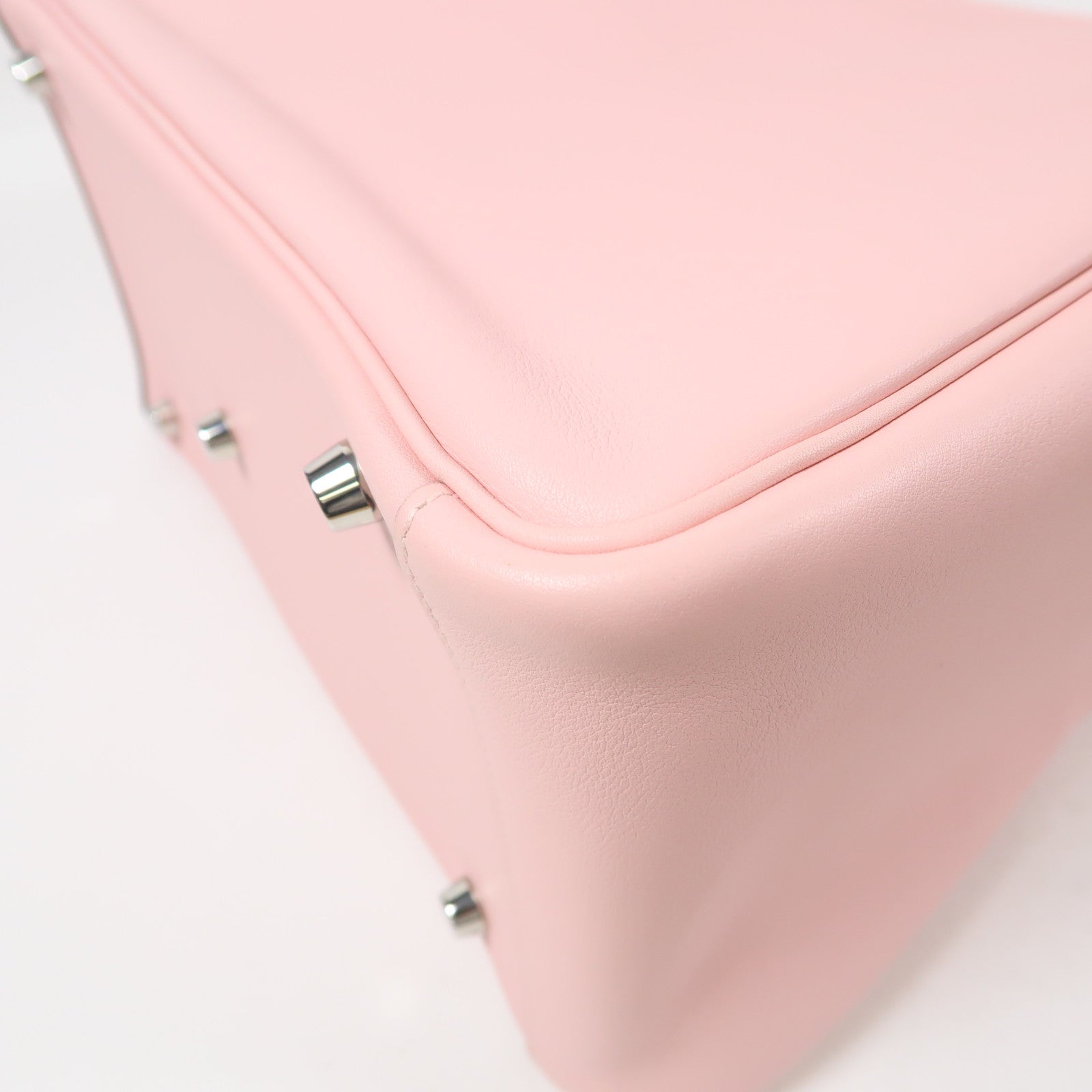 HERMES PHW Lindy 30 2 Way Shoulder Bag Handbag Swift Leather Rose Sakura