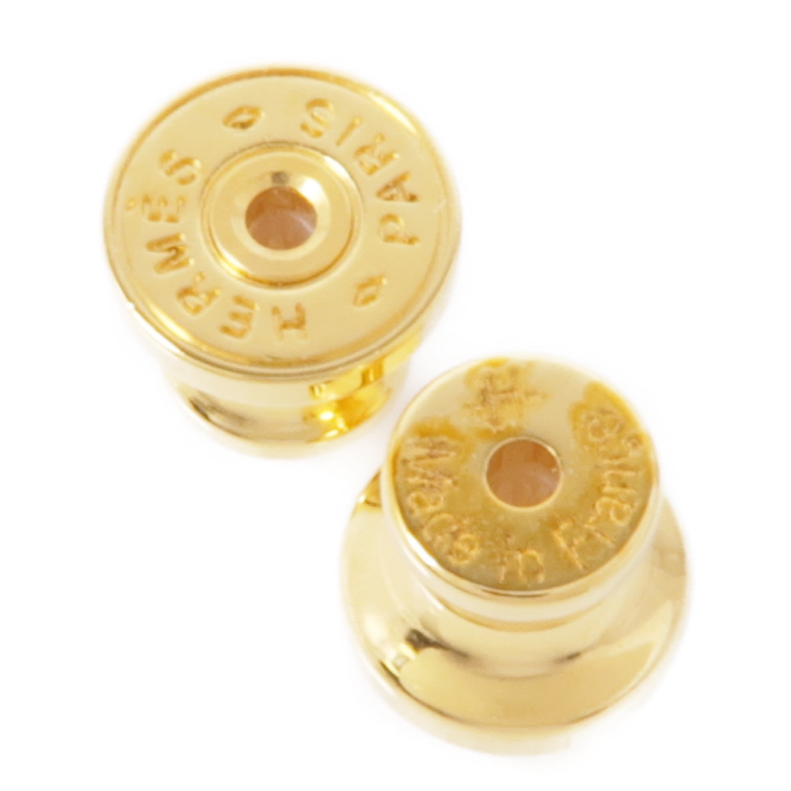 HERMES 金屬/Swift皮革Heritage Equestre Etrier Earrings耳環