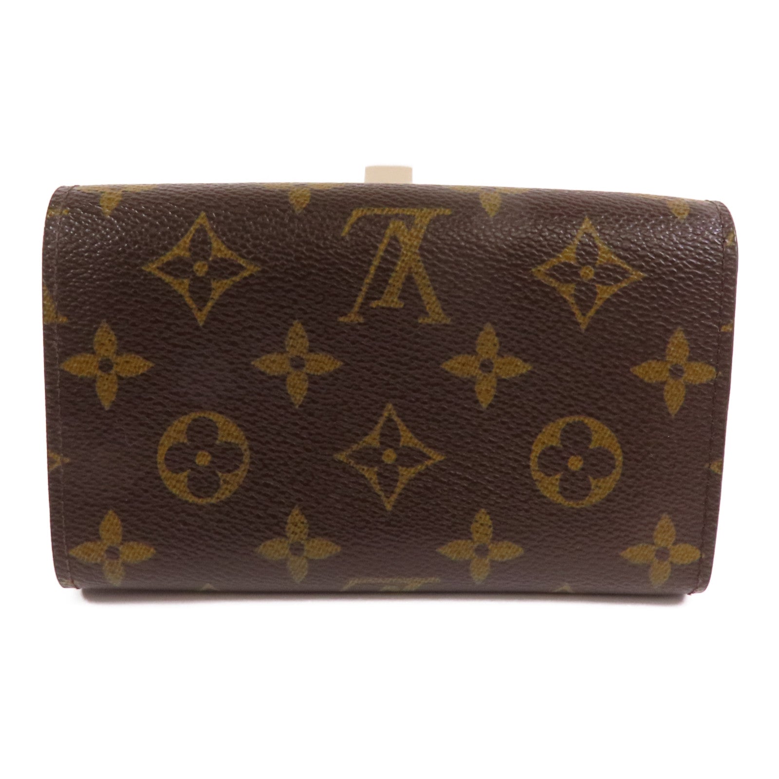 LOUIS VUITTON Monogram Porte Monnaie Wallet金扣短錢包