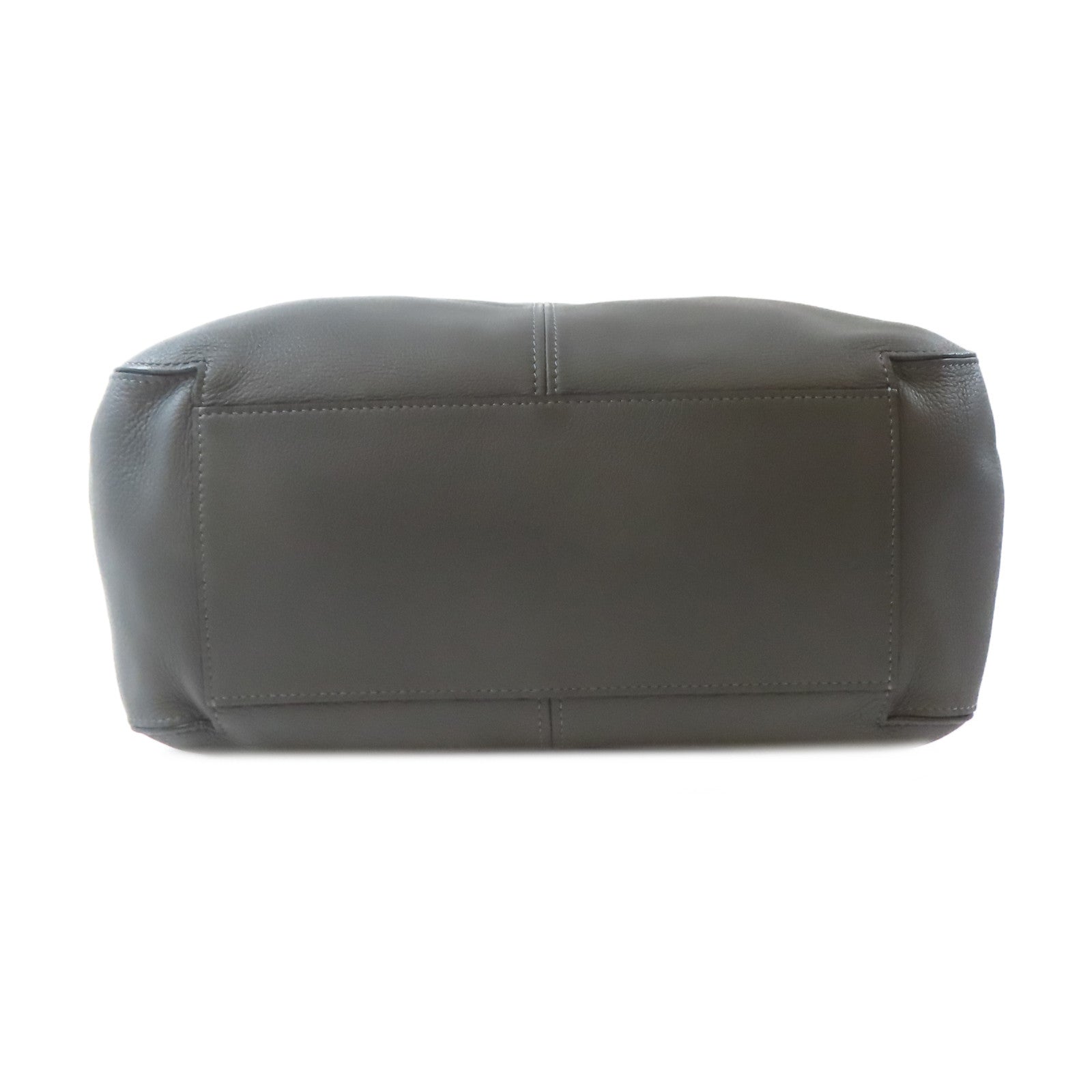 Delvaux 牛皮皮革Shoulder Bag銀扣肩背袋灰色