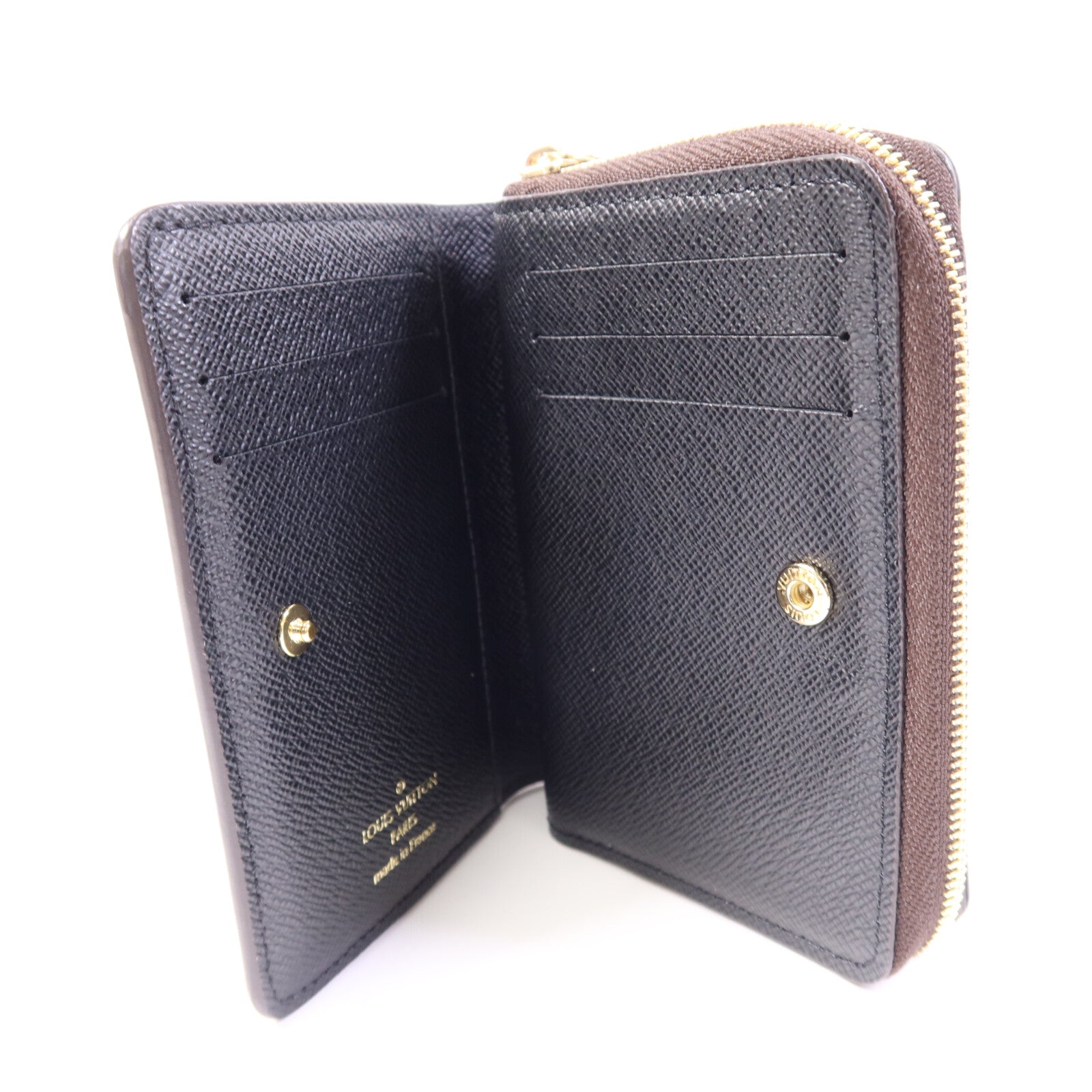 LOUIS VUITTON Monogram Reverse Lou Wallet金扣錢包