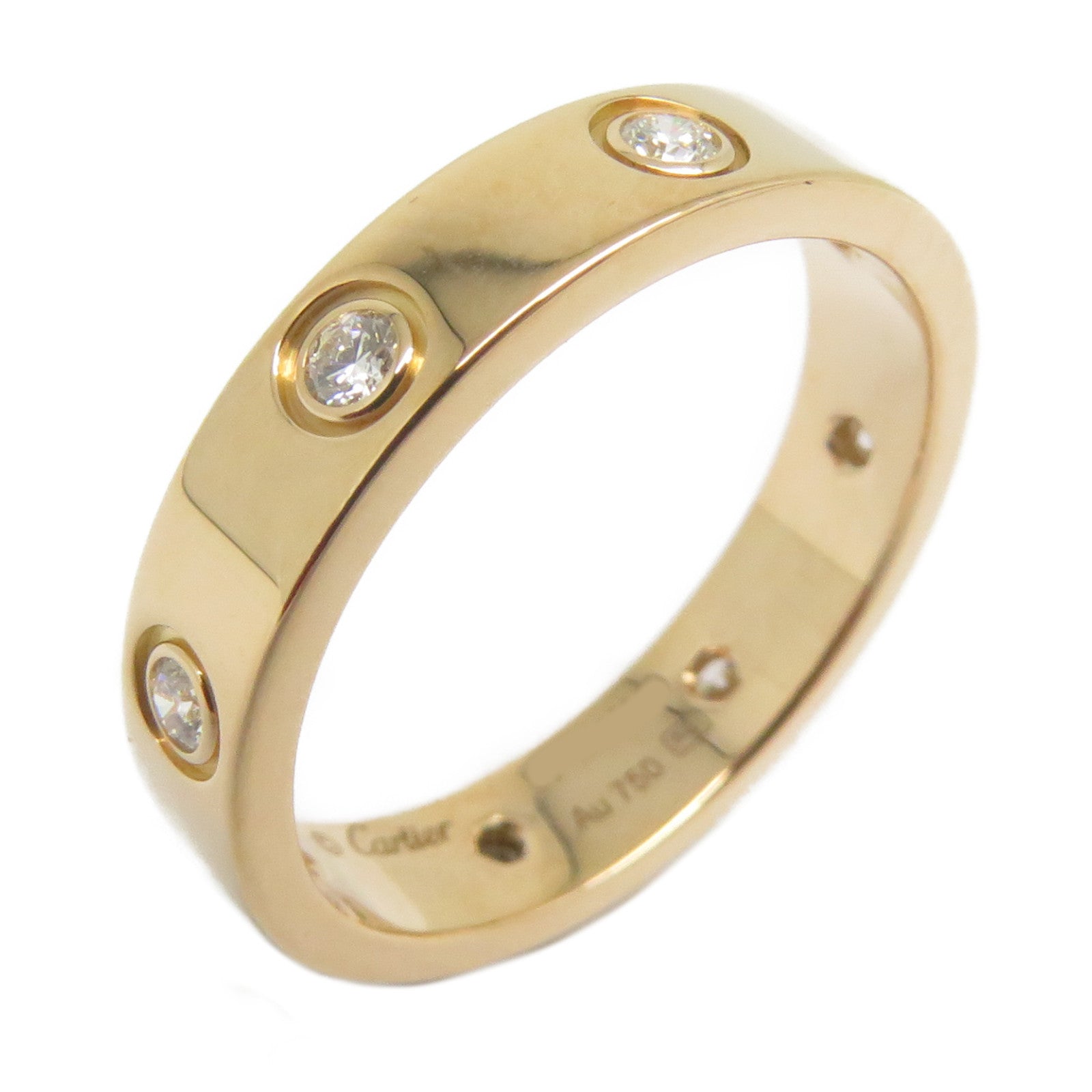 CARTIER 【激減優惠】18K玫瑰金Love Wedding Ring鑽石戒指Cartier#51/US#5.75