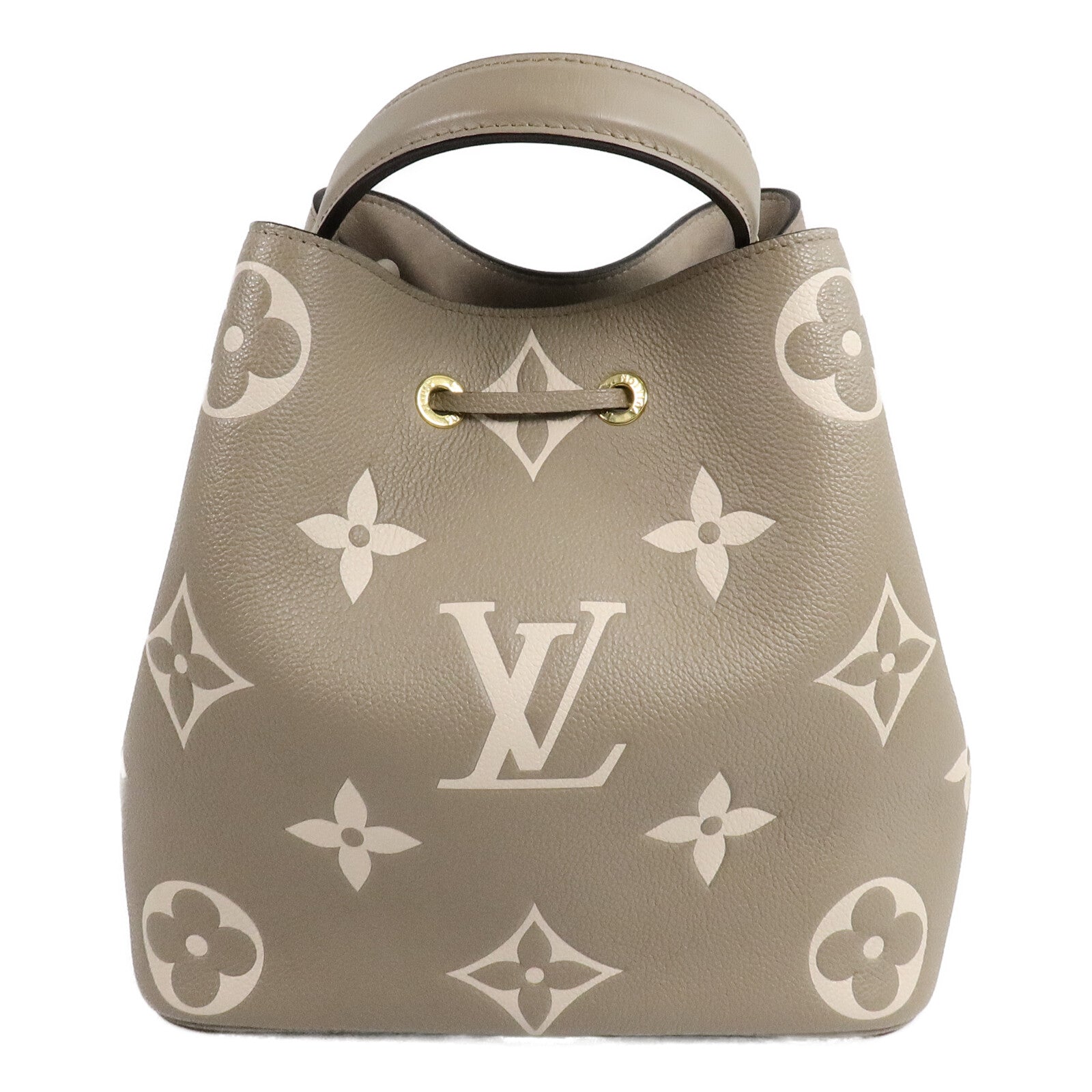 LOUIS VUITTON Monogram Empreinte Neo Noe MM金扣手挽肩背兩用袋