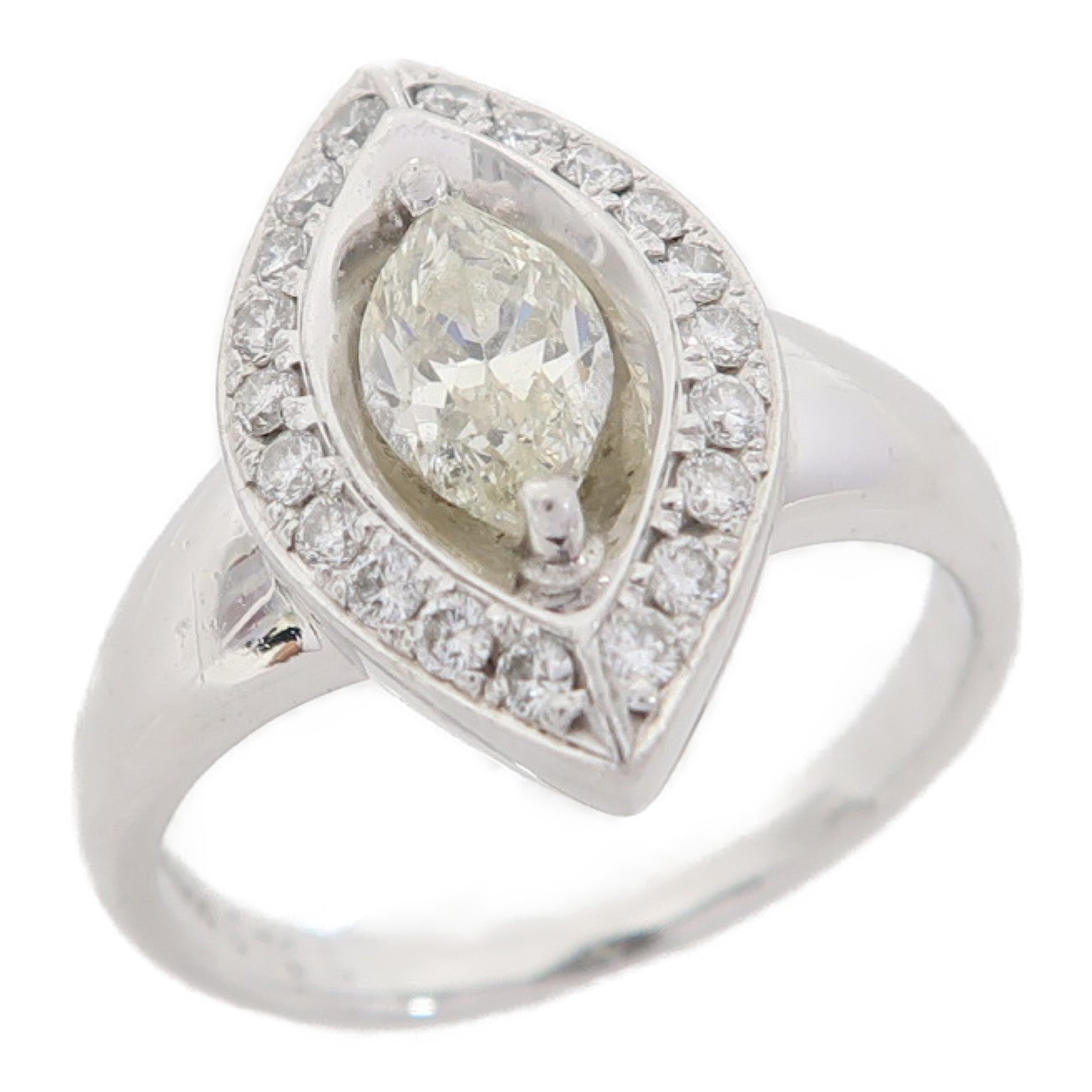 JEWELRY 【激減優惠】Pt900鉑金Diamond 8.1g 0.701ct鑽石/0.30ct鑽石戒指US#6.25