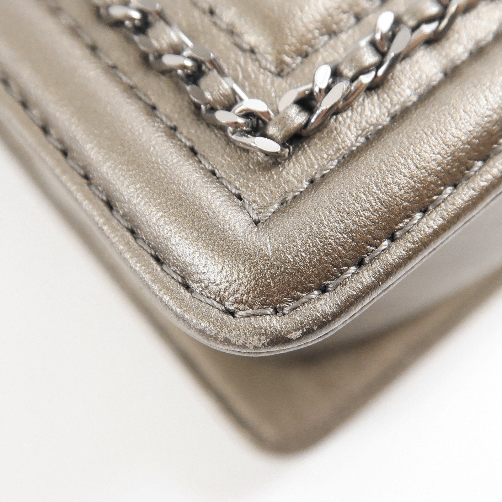 CHANEL CC SHW Boy Chanel Shoulder Bag 26733302 Calfskin Leather Grey