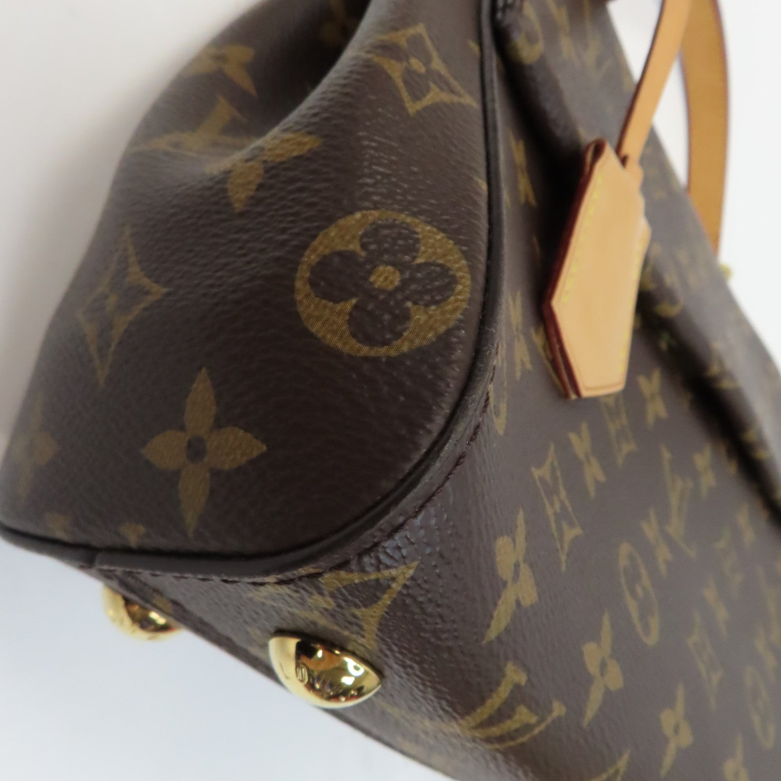 LOUIS VUITTON Monogram Cluny BB金扣手挽肩背兩用袋啡色