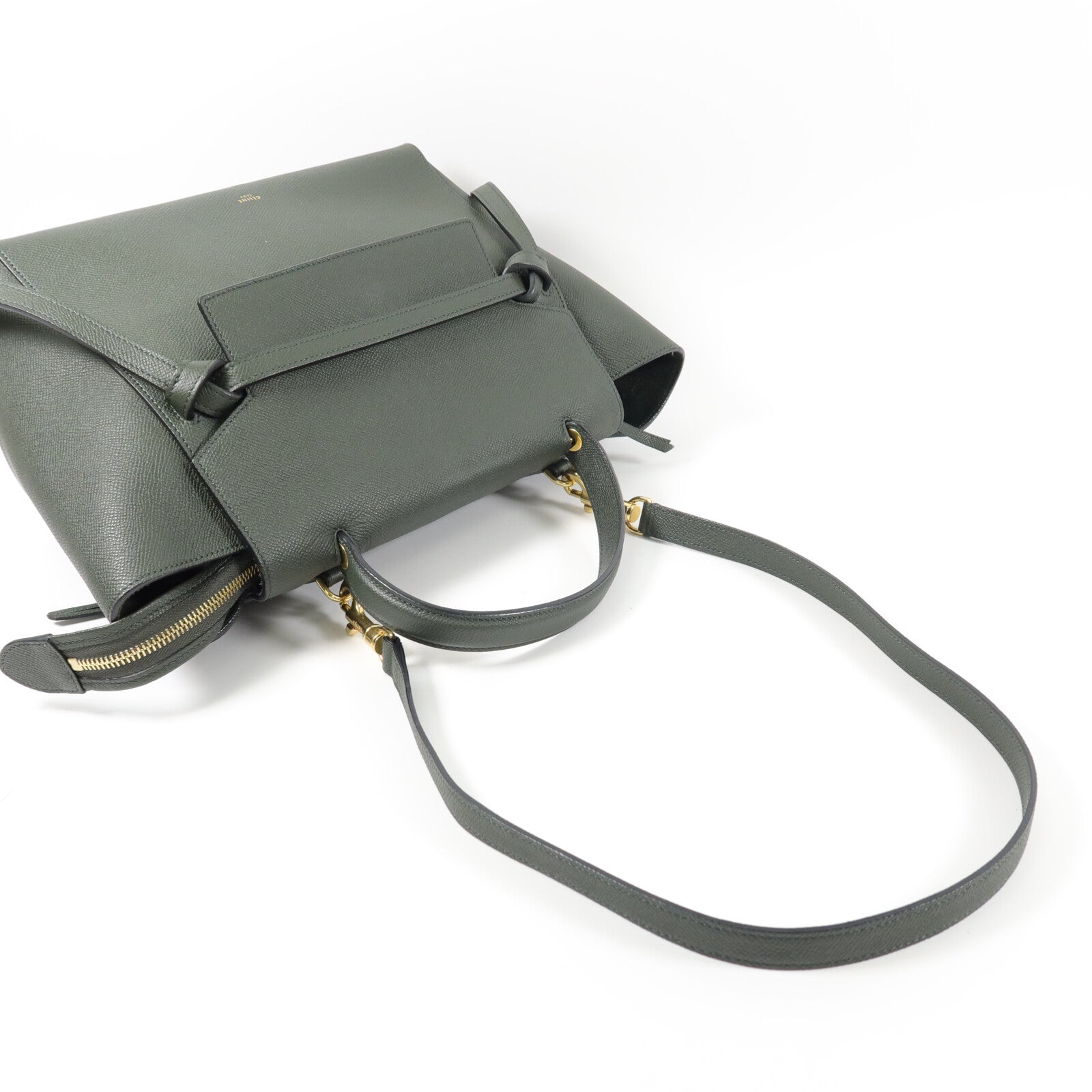 CELINE 牛皮皮革Micro Belt Bag手挽肩背兩用袋