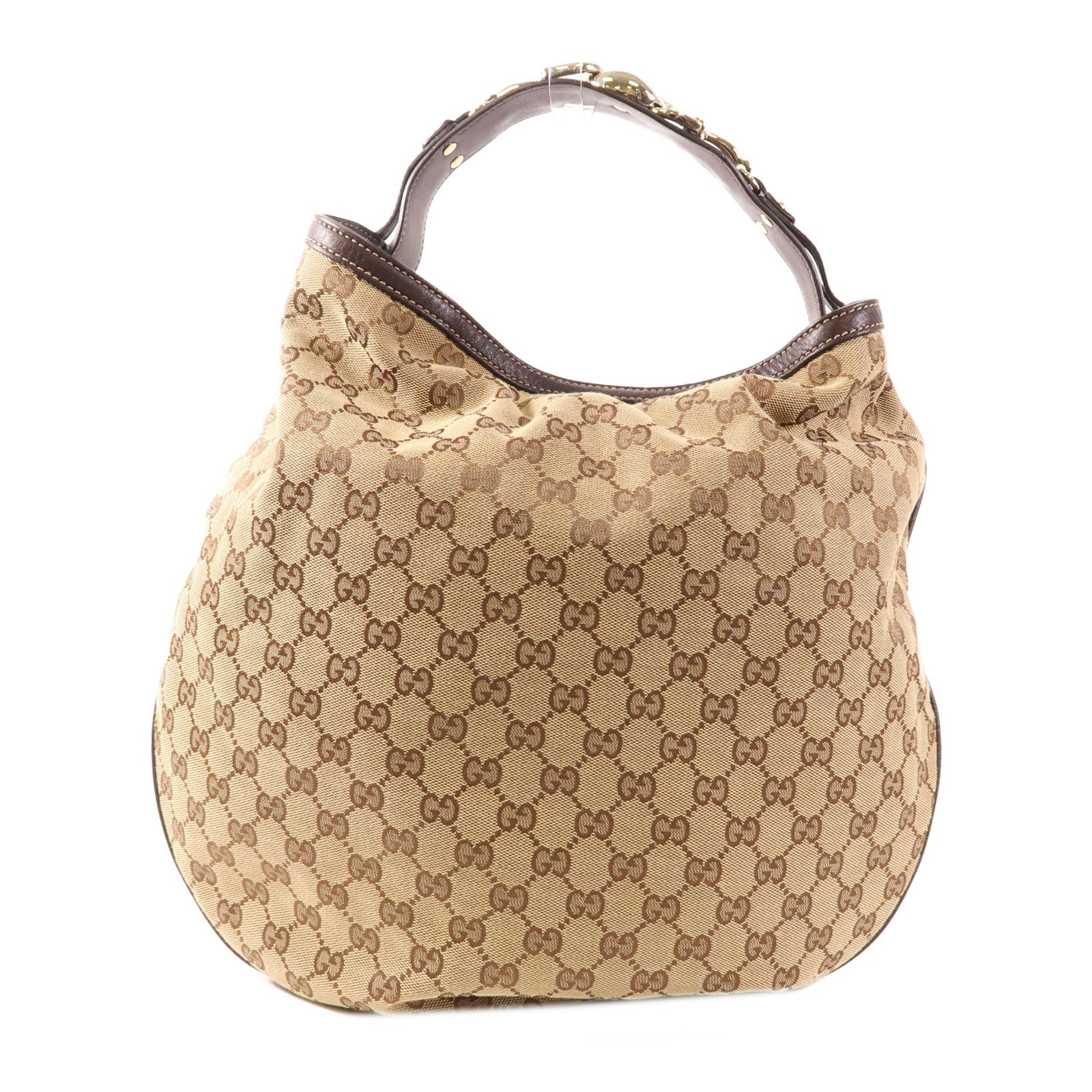 GUCCI 帆布Shoulder Bag金扣手挽袋