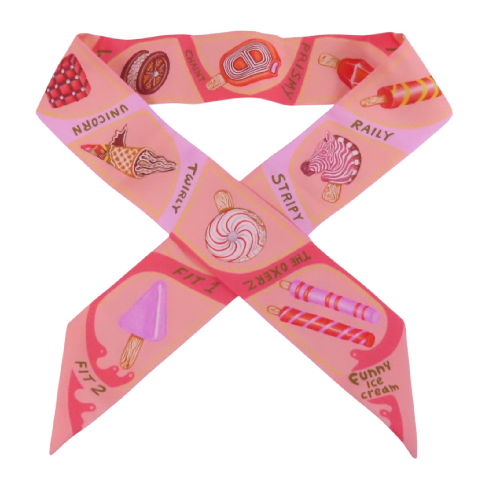 HERMES 絲質Twilly Scarf絲巾