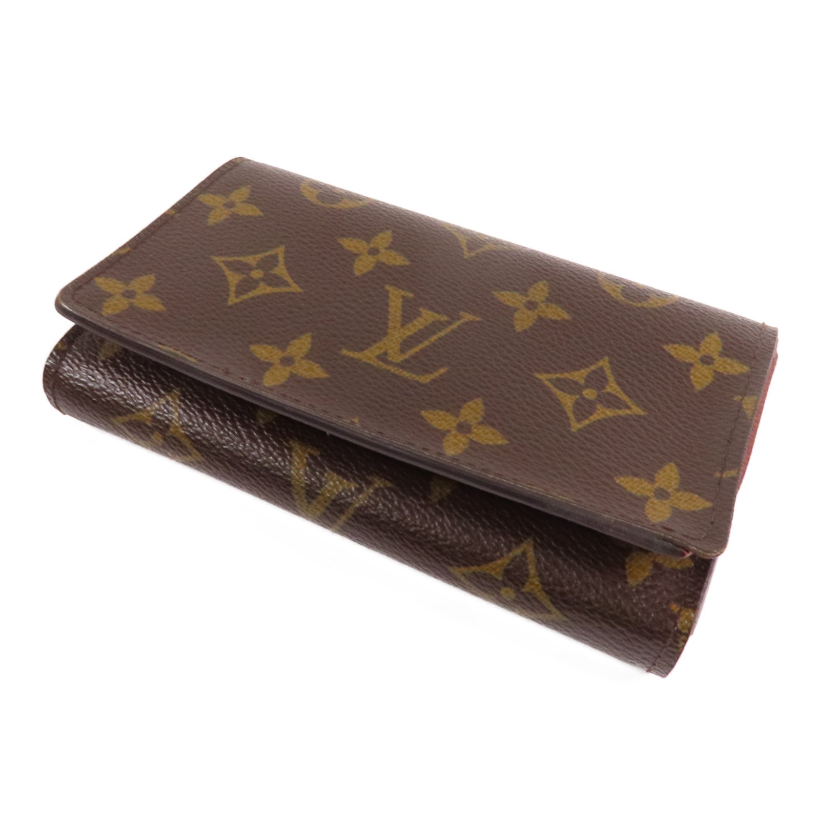 LOUIS VUITTON Monogram Porte Monnaie Wallet金扣短錢包