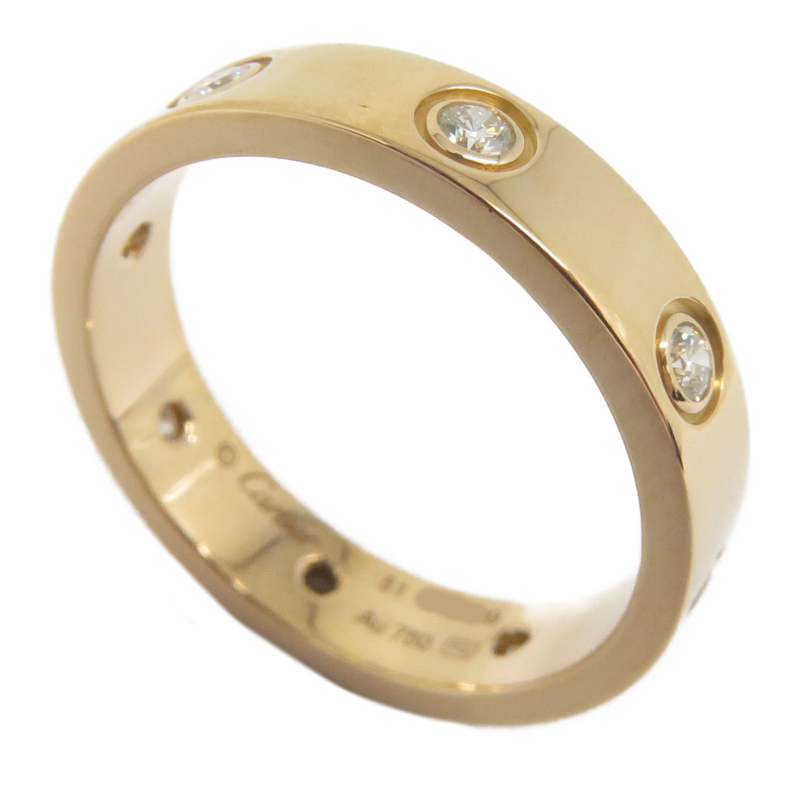 CARTIER 【激減優惠】18K玫瑰金Love Wedding Ring鑽石戒指Cartier#51/US#5.75