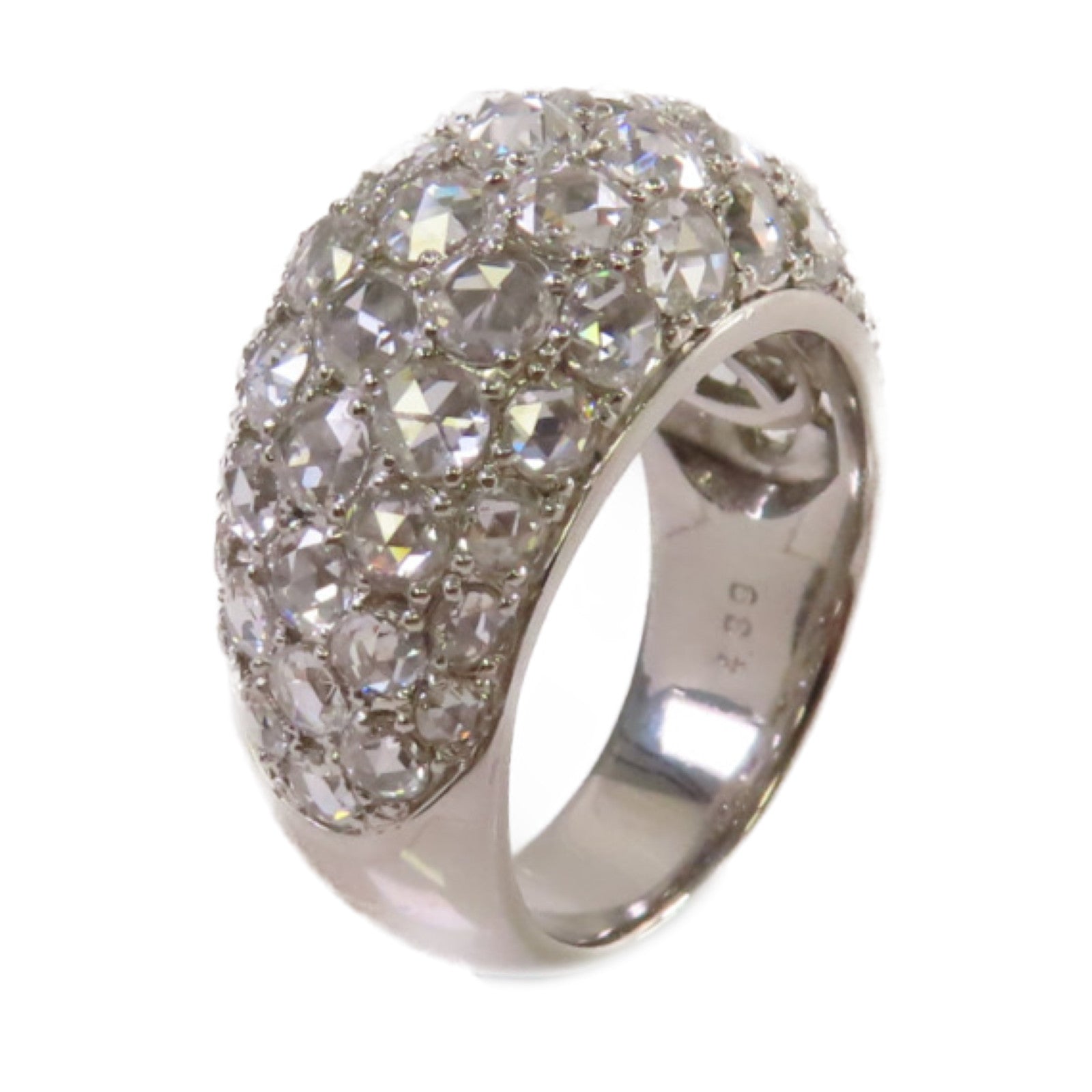 JEWELRY 【激減優惠】PT900鉑金/4.39ct鑽石Diamond Ring戒指US#7.5