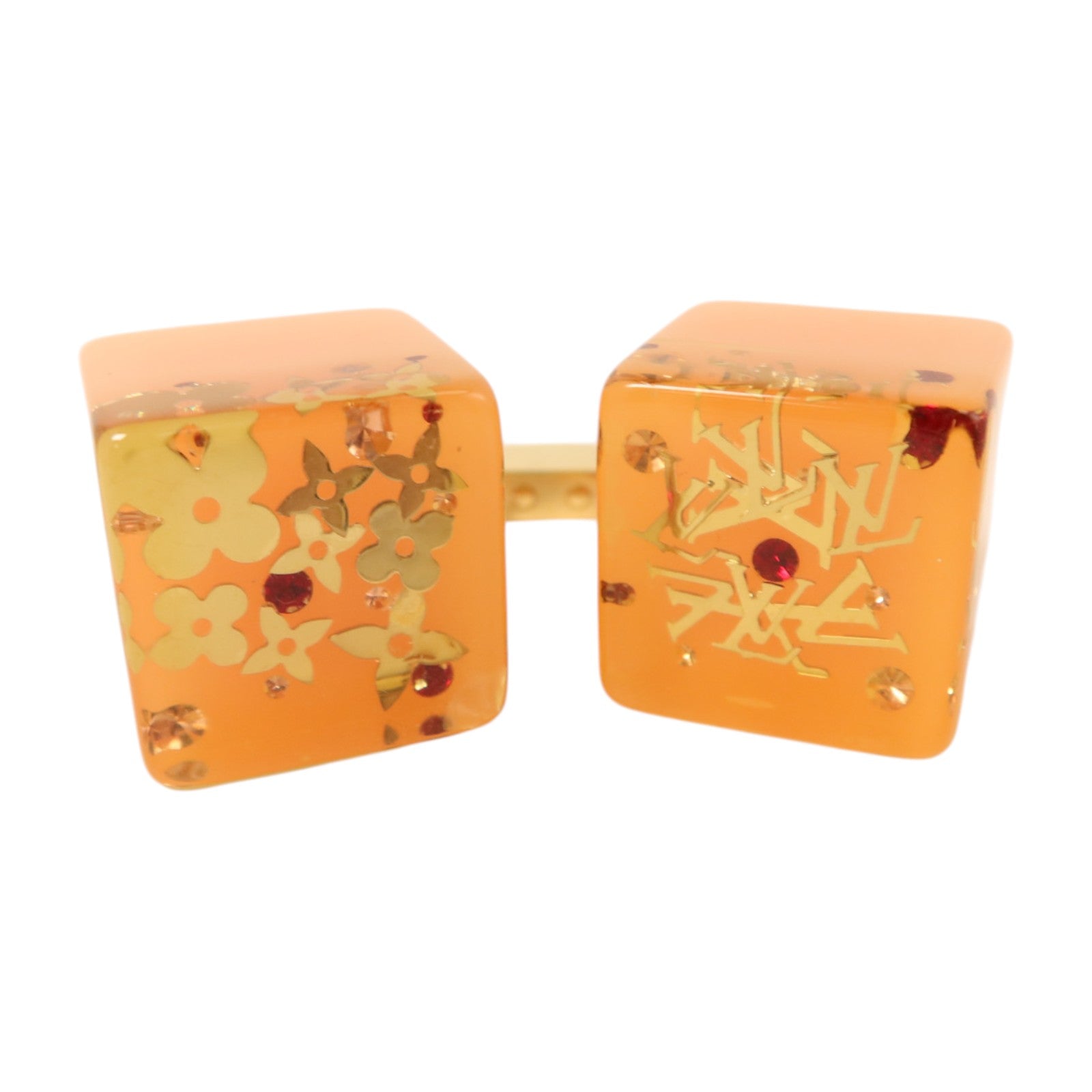 LOUIS VUITTON PVC Hair Cube金扣髮圈