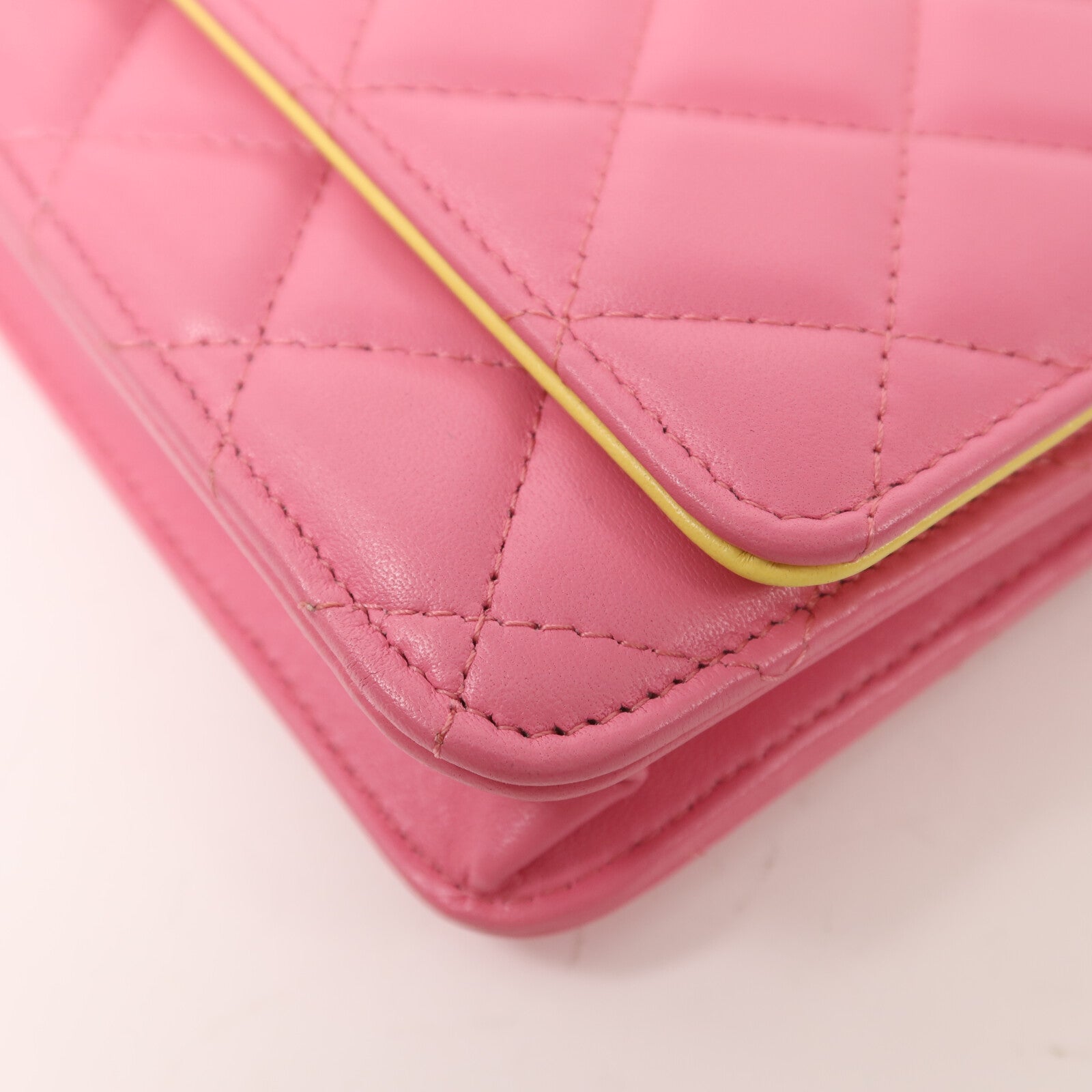 CHANEL 羊皮皮革Wallet on Chain鏈帶肩背袋