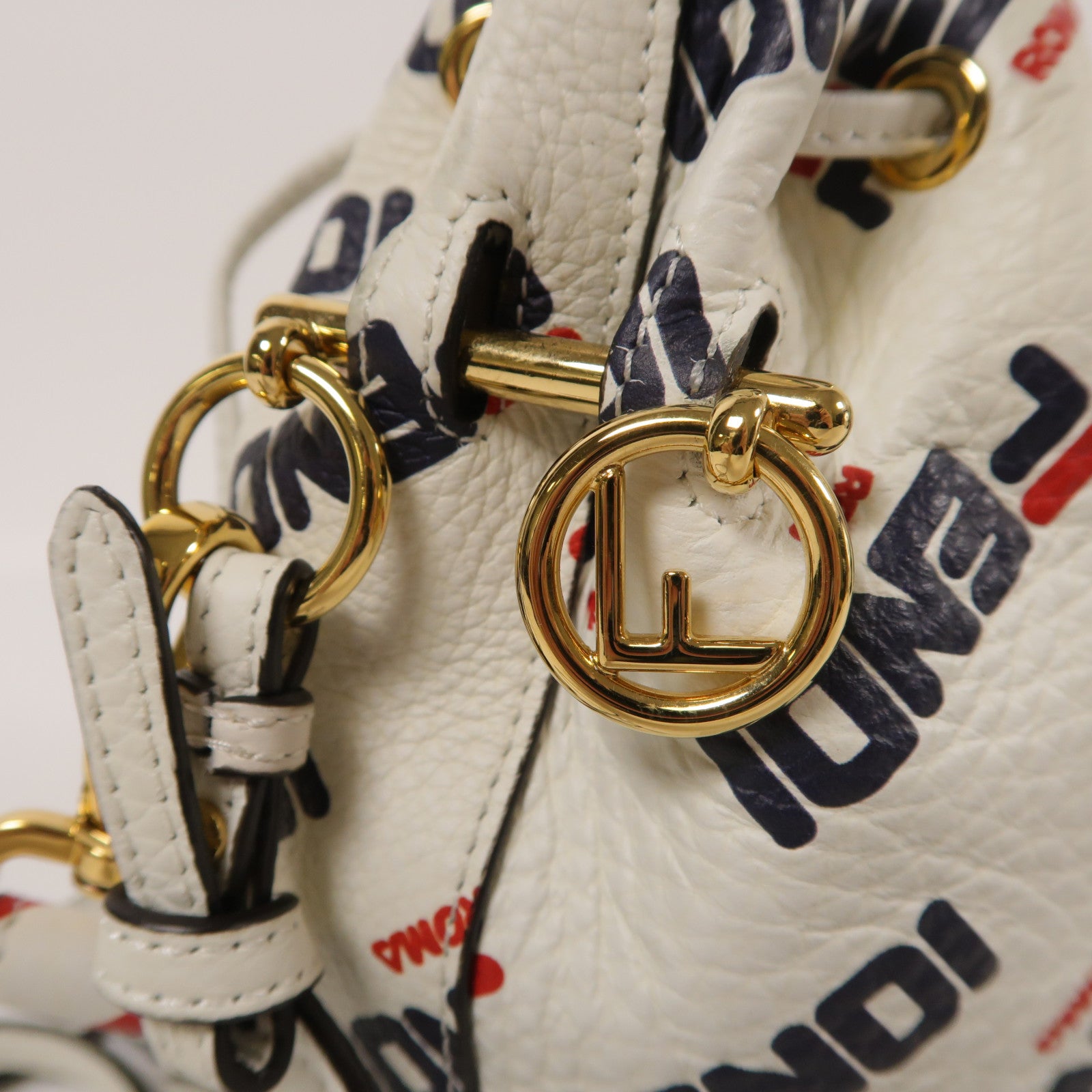 FENDI 【激減優惠】牛皮皮革Mon Tresor金扣手挽肩背兩用袋