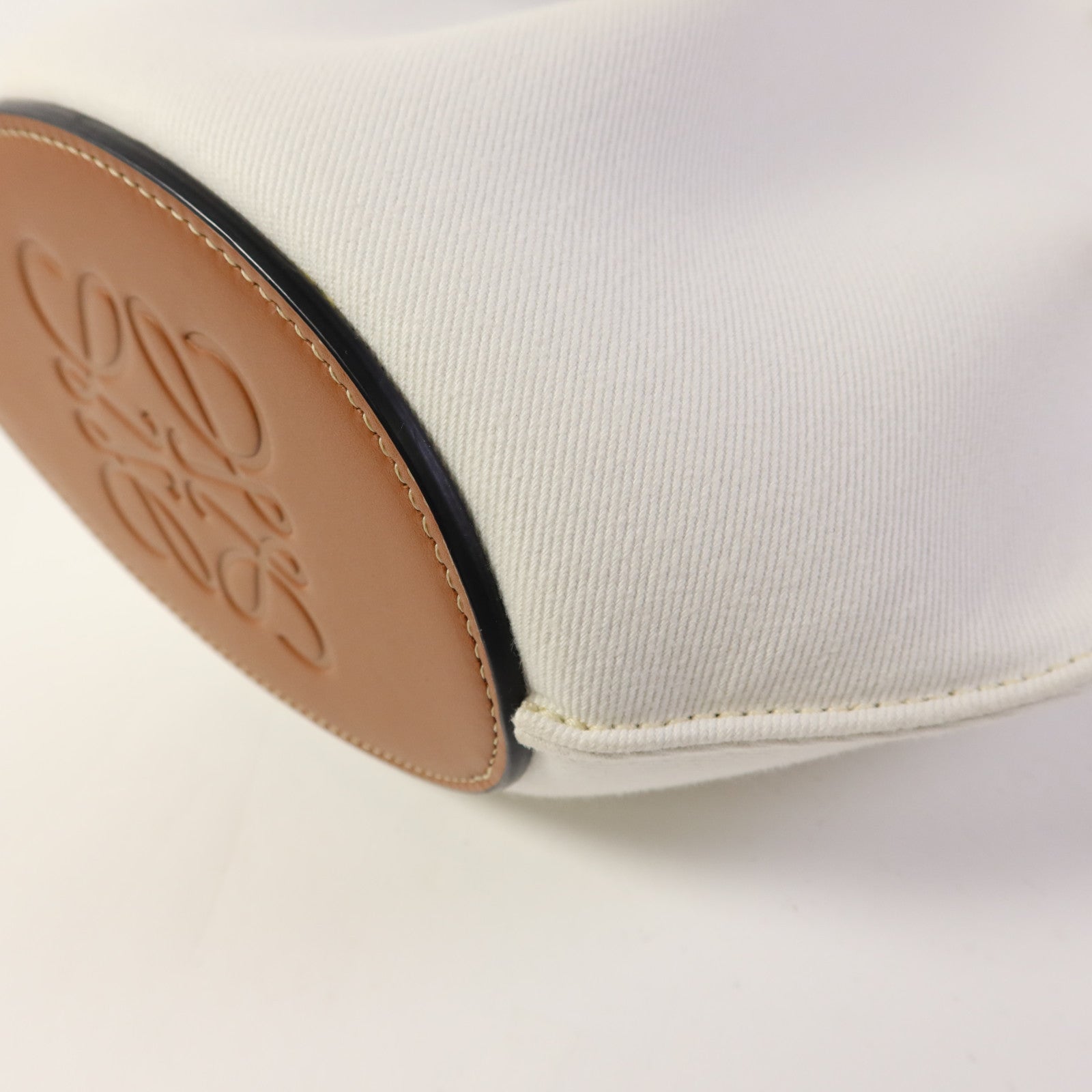 LOEWE 帆布/牛皮皮革Tote Bag手挽袋