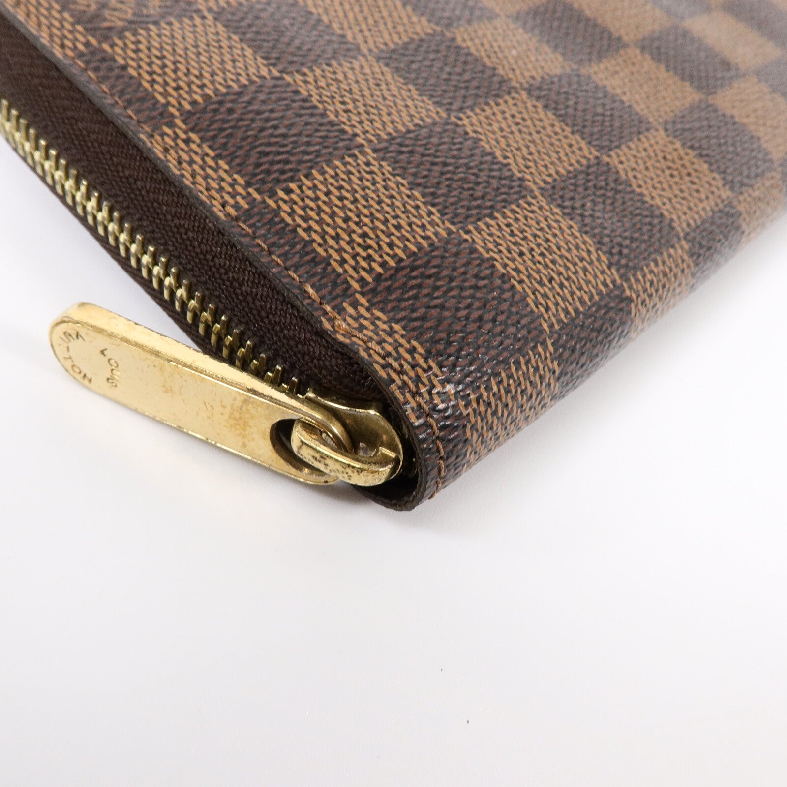 LOUIS VUITTON Damier Zippy Organizer金扣長錢包