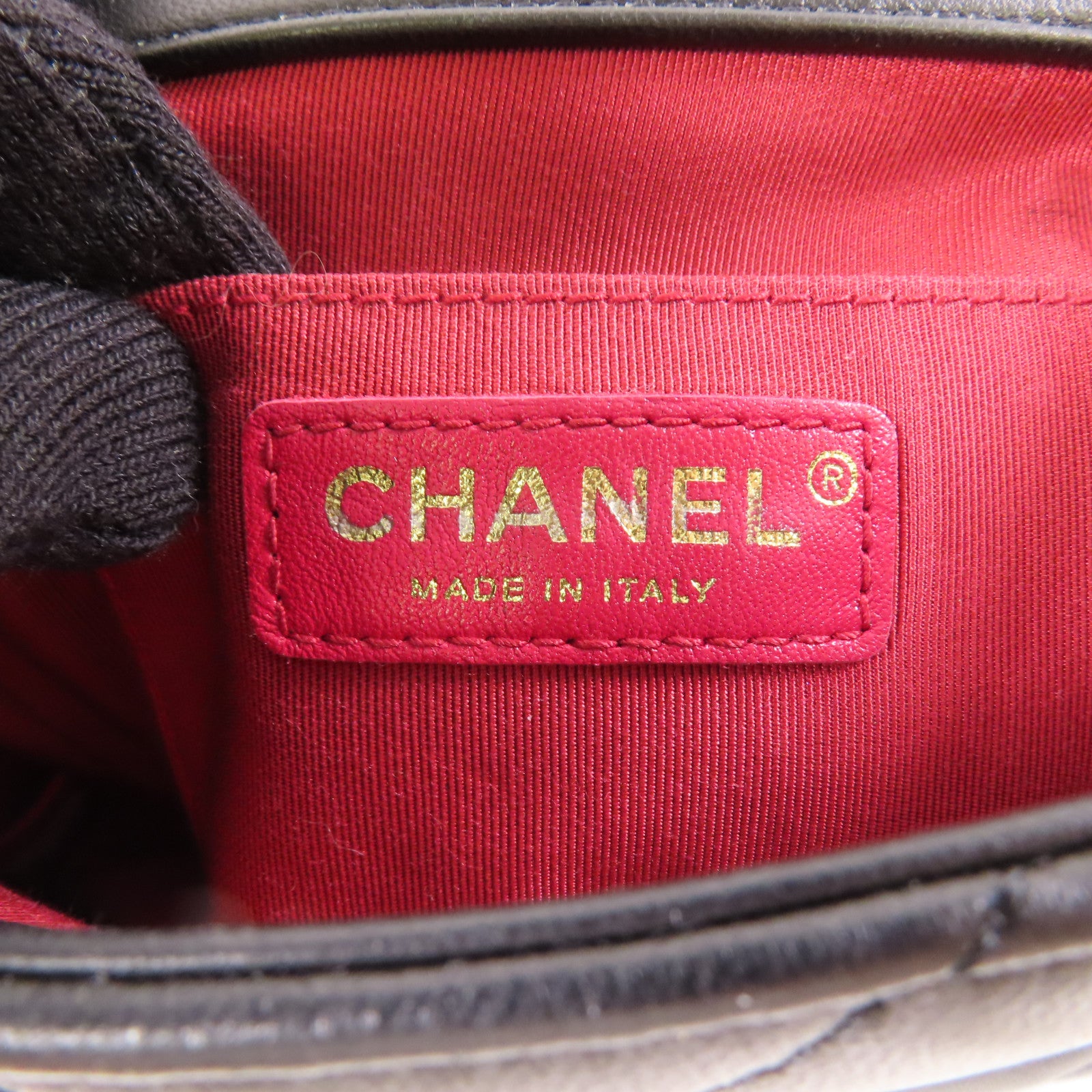 CHANEL 羊皮皮革Matelasse Chain Shoulder金扣鏈帶肩背袋