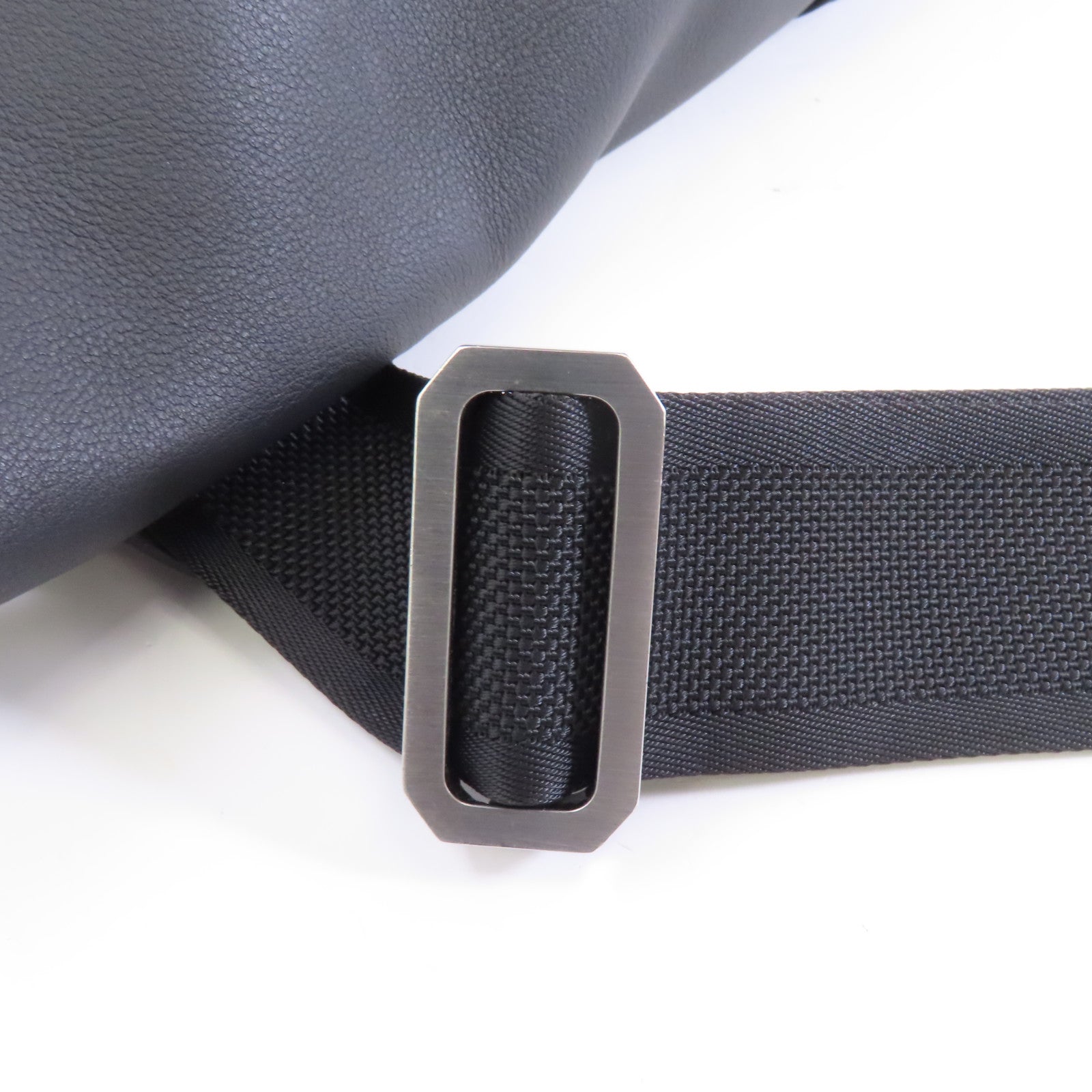 HERMES Taurillon Cristobal皮革Cityslide Messenger Bag銀扣斜挎包Plomb/Noir/Lime黑色/黃色