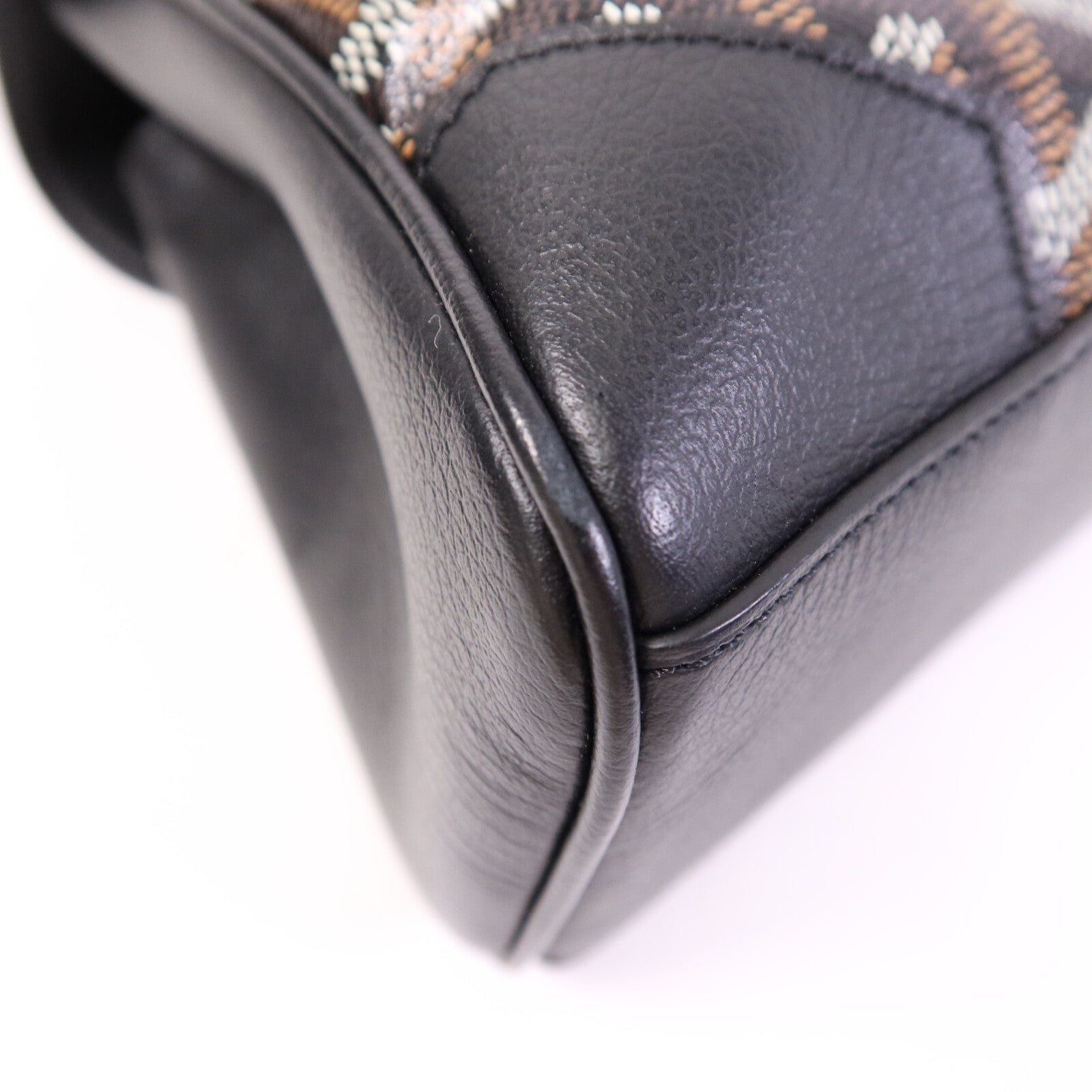 GOYARD 塗層帆布Saigon Souple Mini銀扣手挽肩背兩用袋