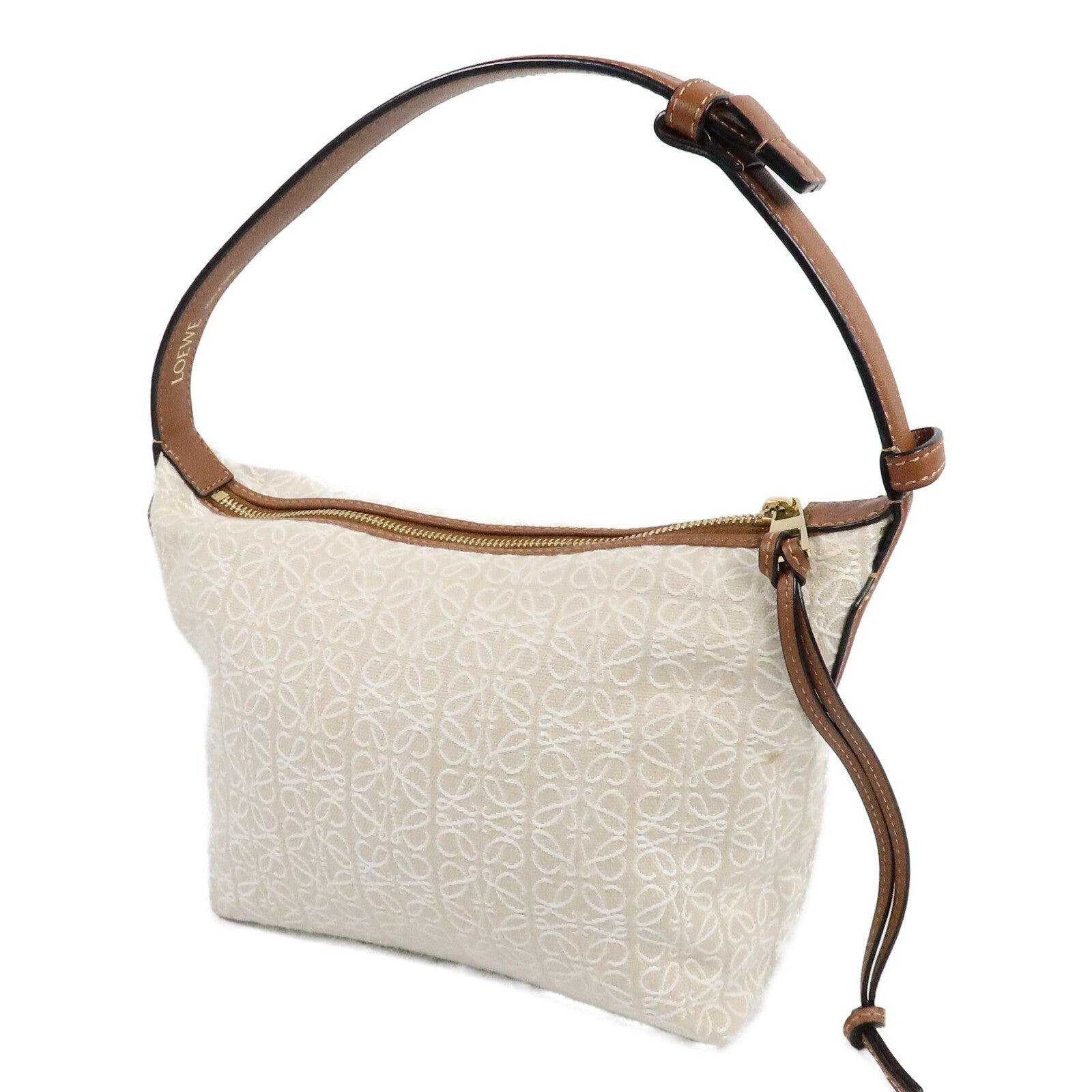 LOEWE 帆布Small Cubi肩背袋