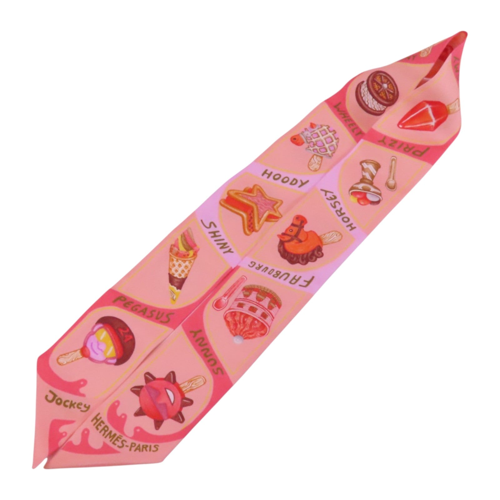 HERMES 絲質Twilly Scarf絲巾