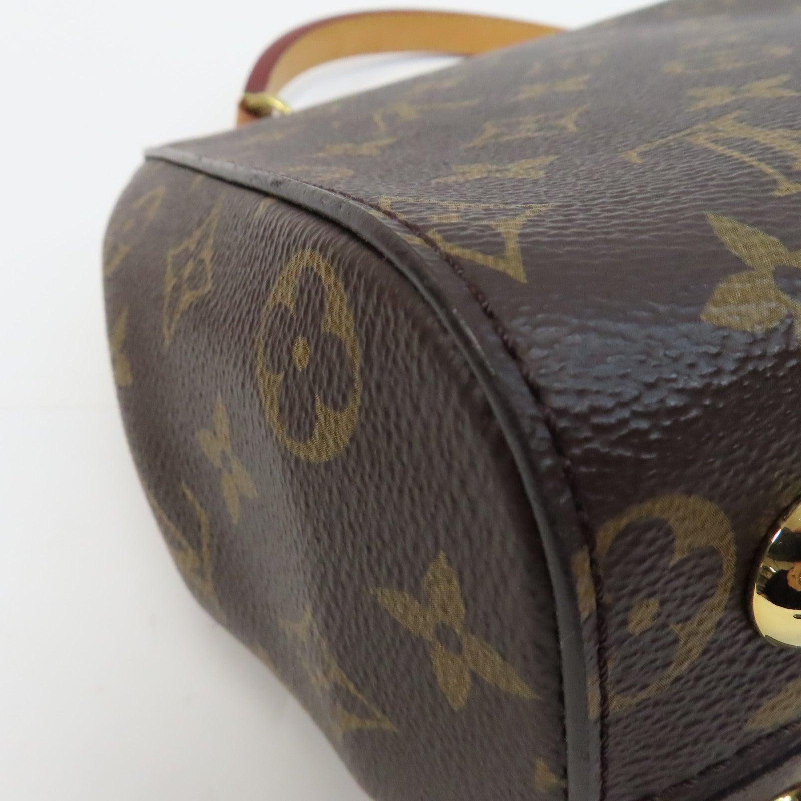 LOUIS VUITTON Monogram Cluny BB金扣手挽肩背兩用袋啡色