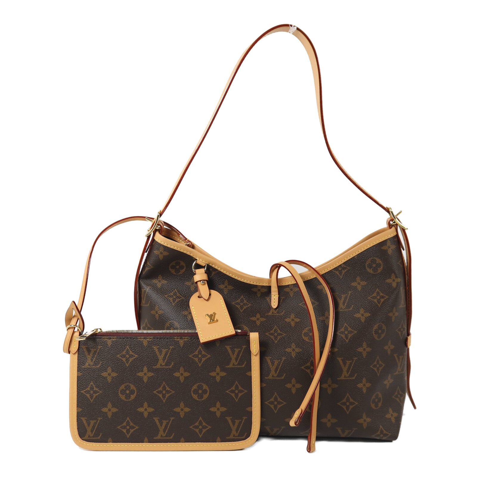 LOUIS VUITTON Monogram Carry All PM金扣肩背袋