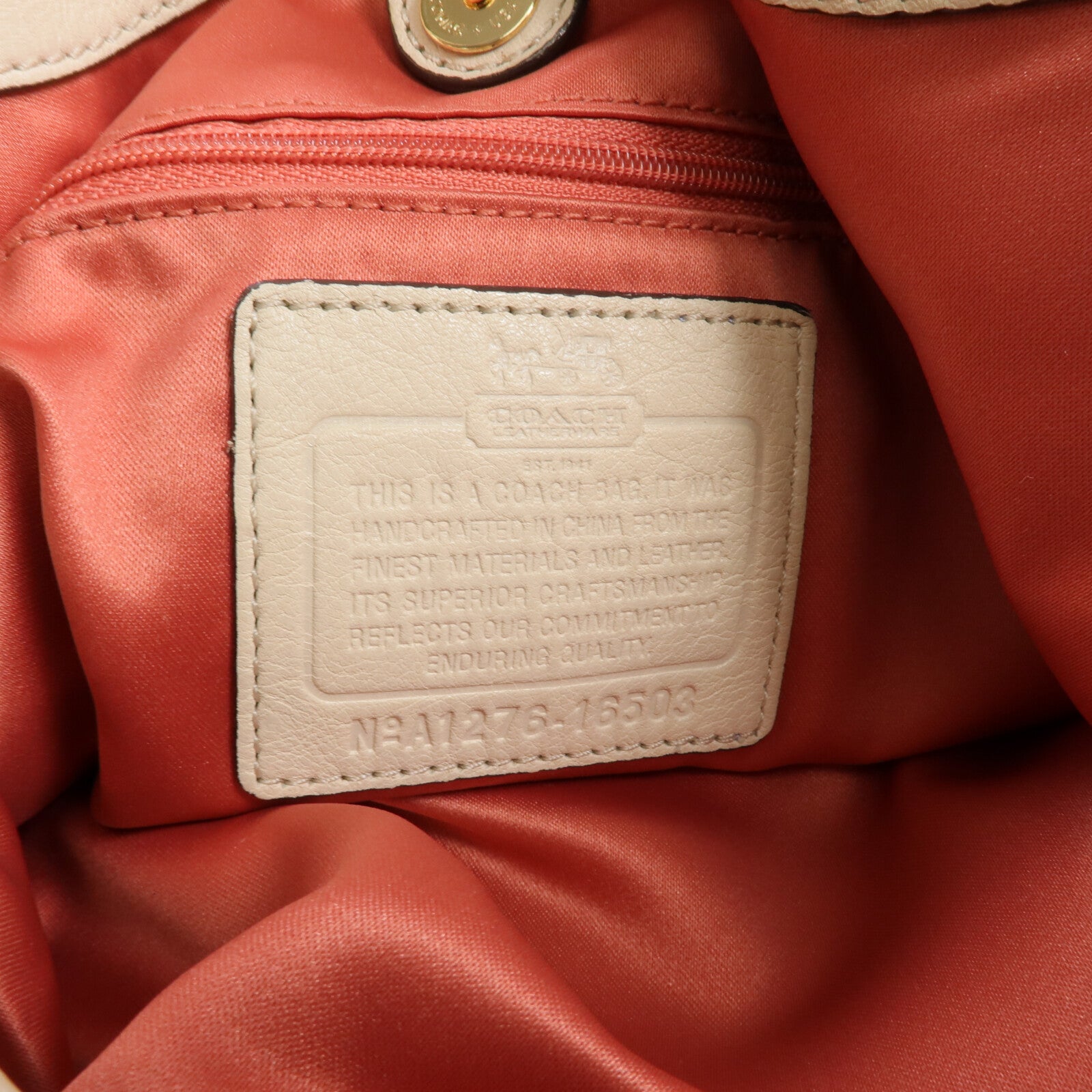 COACH 牛皮皮革Shoulder Bag金扣肩背袋
