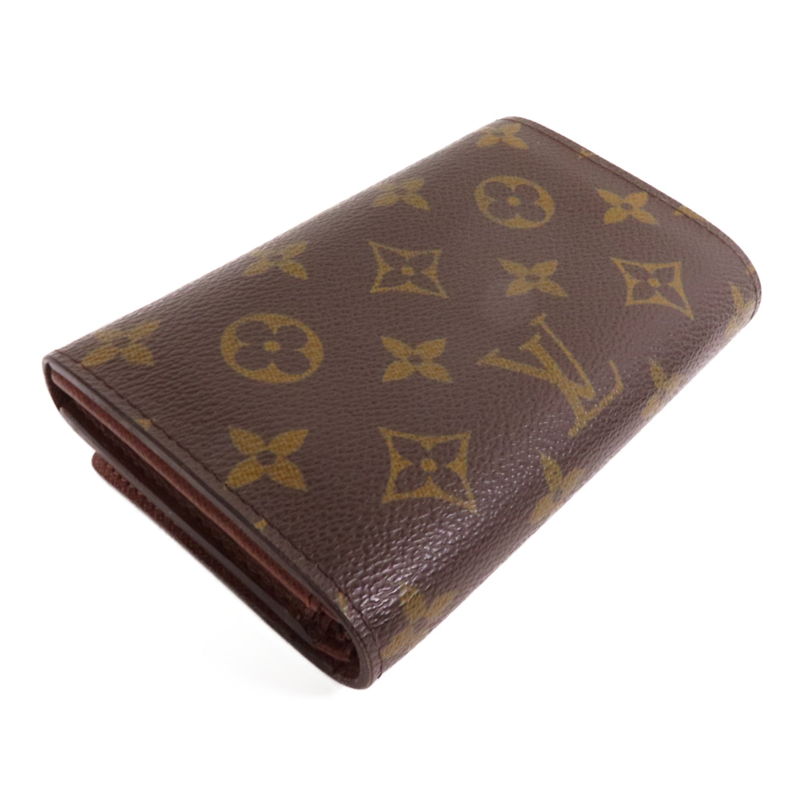 LOUIS VUITTON Monogram Porte Monnaie Wallet金扣短錢包