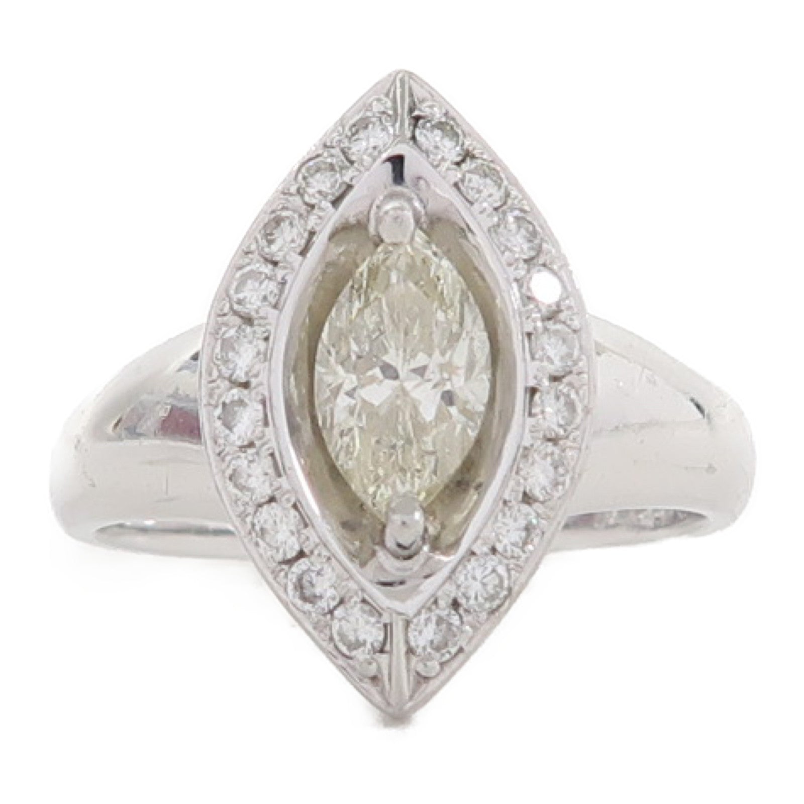 JEWELRY 【激減優惠】Pt900鉑金Diamond 8.1g 0.701ct鑽石/0.30ct鑽石戒指US#6.25