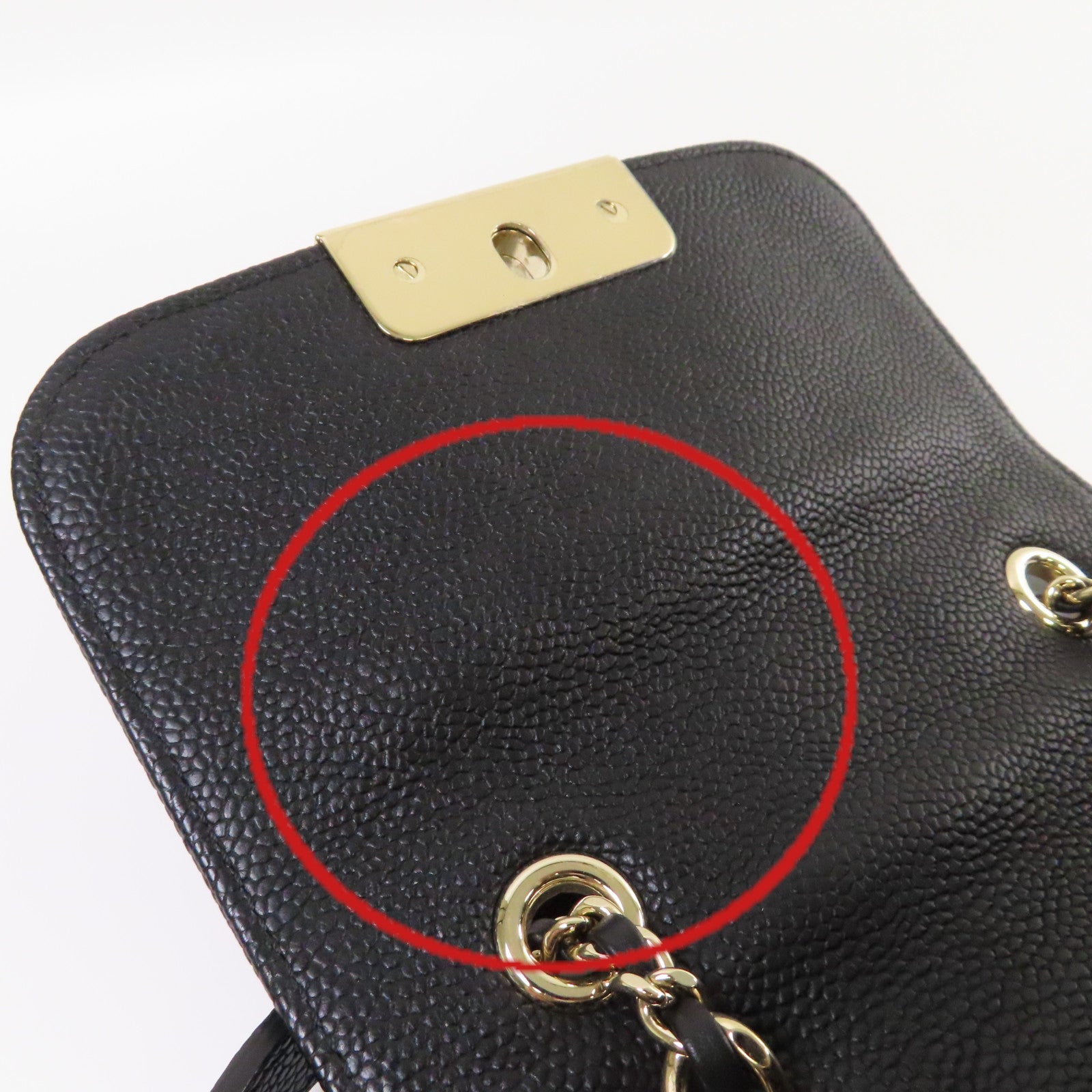 CHANEL 【激減優惠】菱格Caviar皮革Backpack金扣背包黑色