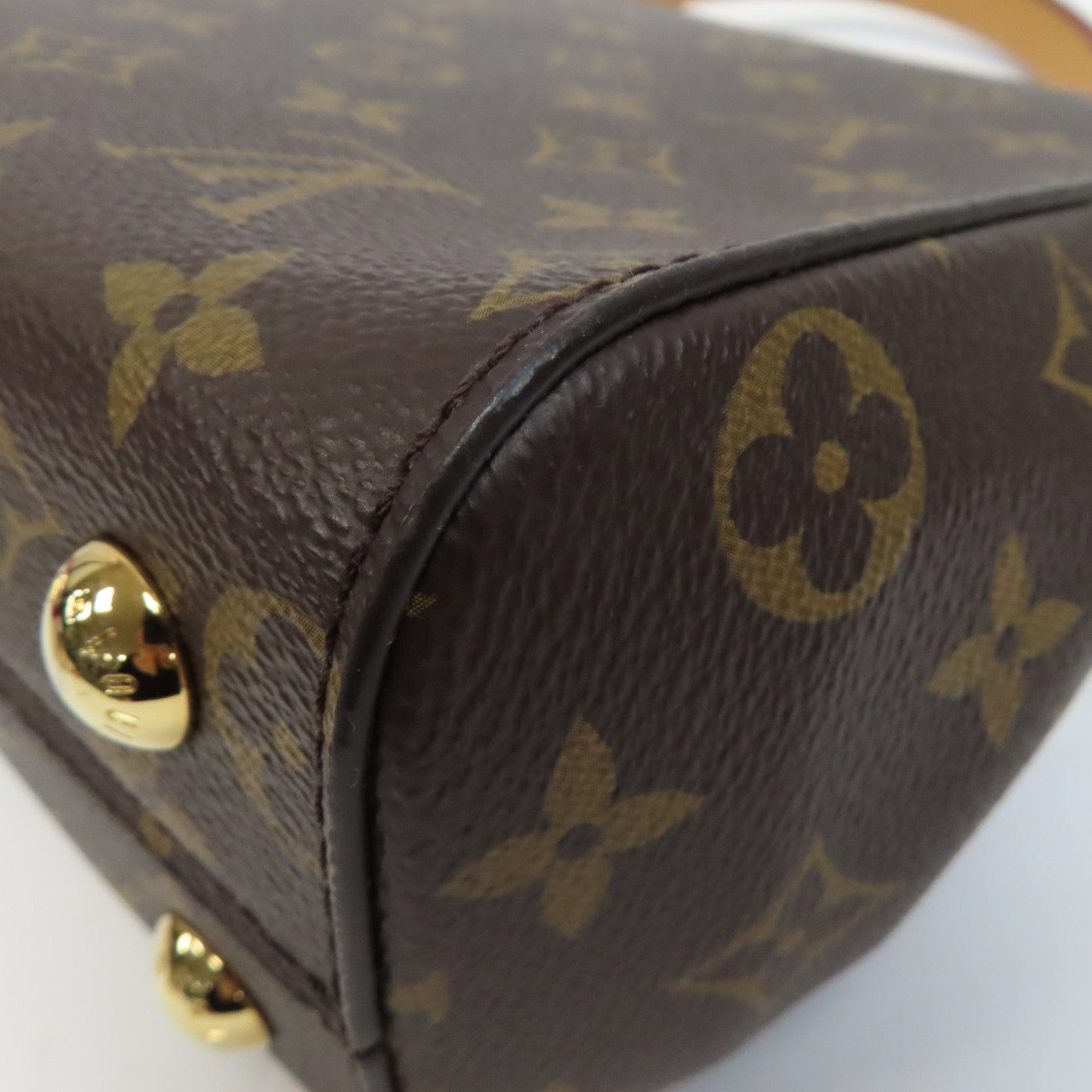 LOUIS VUITTON Monogram Cluny BB金扣手挽肩背兩用袋啡色