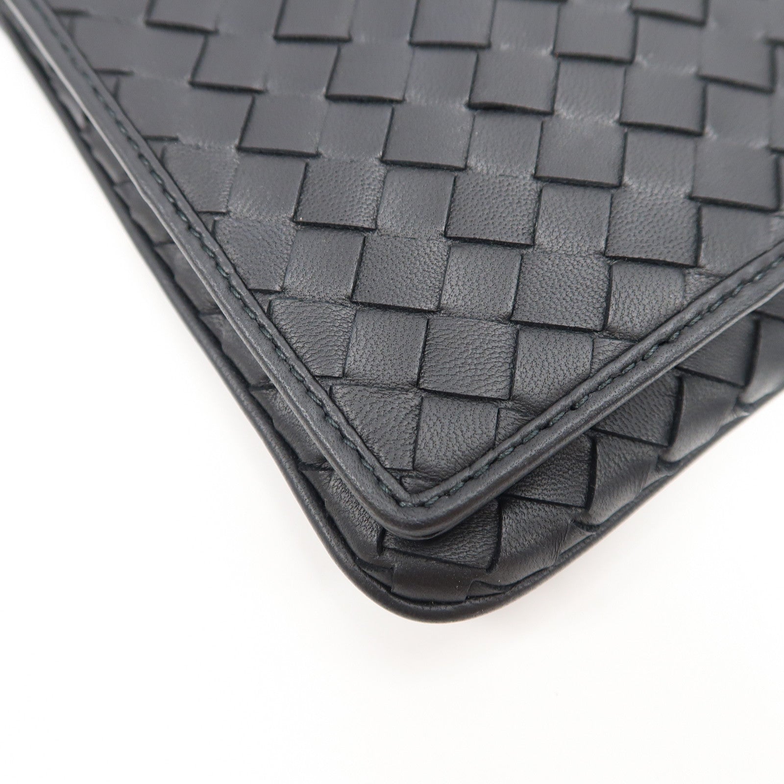 BOTTEGA VENETA 【激減優惠】織紋皮革Shoulder Bag肩背袋黑色