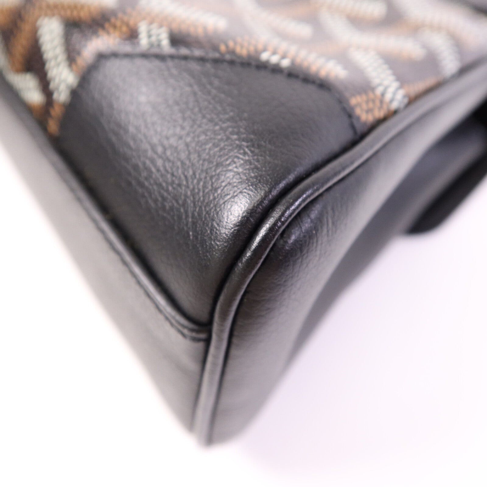 GOYARD 塗層帆布Saigon Souple Mini銀扣手挽肩背兩用袋