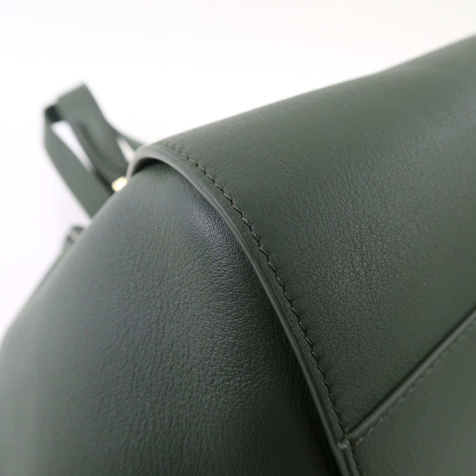 LOEWE 牛皮皮革Hammock Medium金扣手挽肩背兩用袋綠色