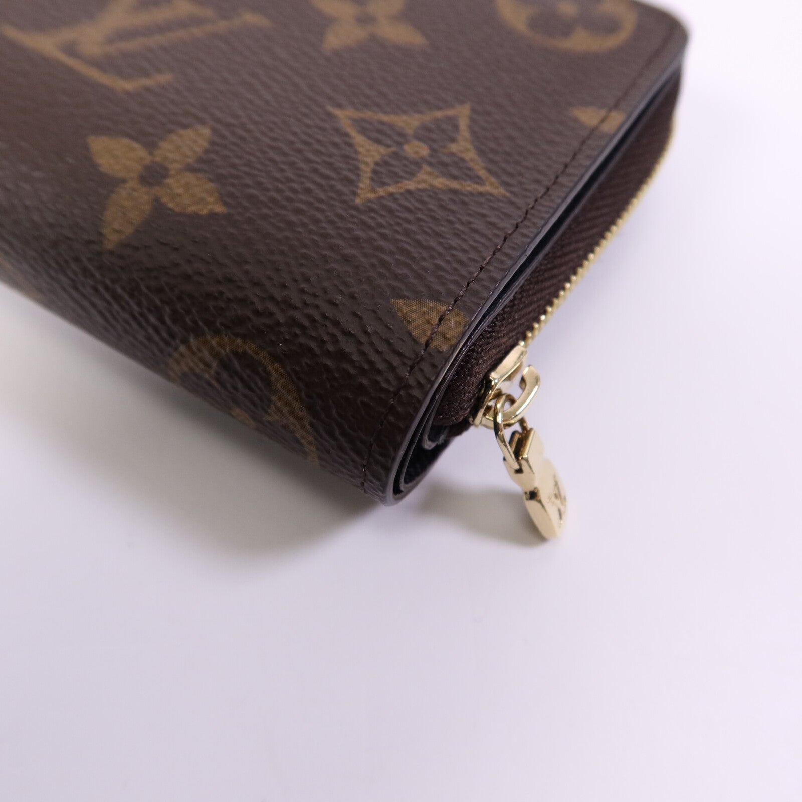 LOUIS VUITTON Monogram Reverse Lou Wallet金扣錢包