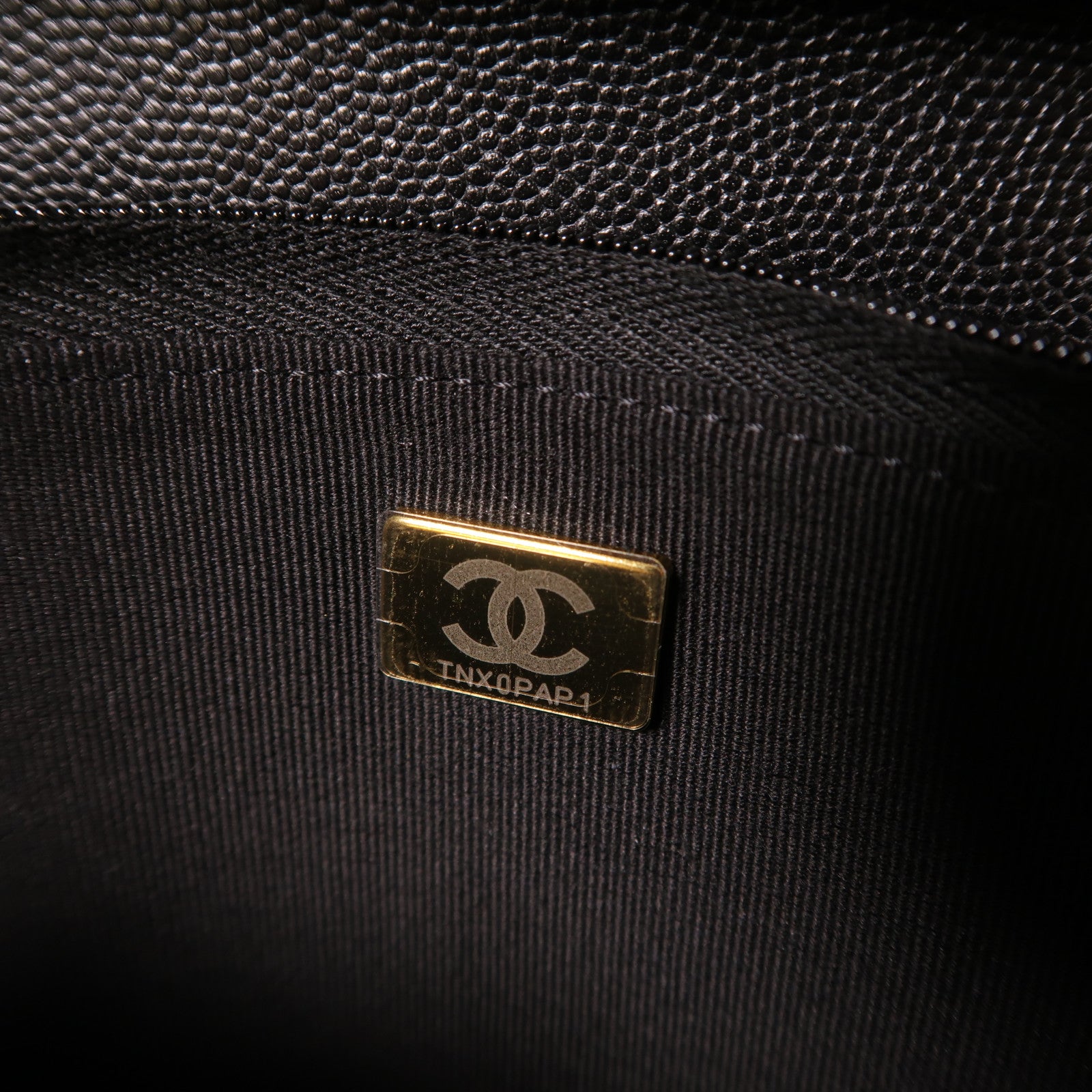 CHANEL 牛皮皮革Wallet On Chain金扣鏈帶肩背袋黑色