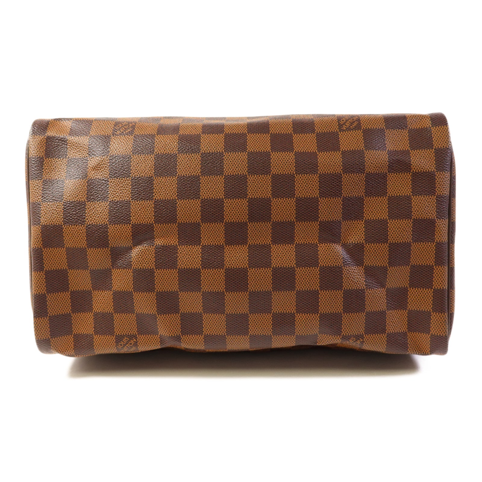 LOUIS VUITTON Damier Speedy 30金扣手挽袋