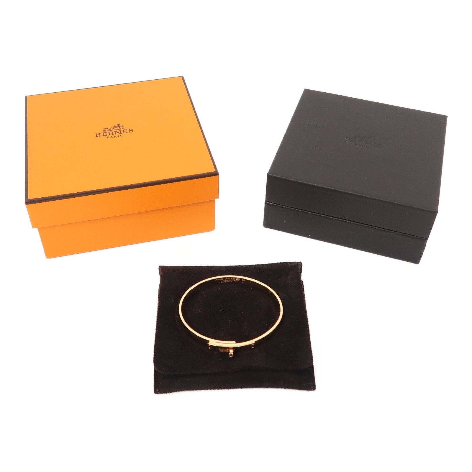 HERMES 18K玫瑰金Kelly Bracelet手鐲